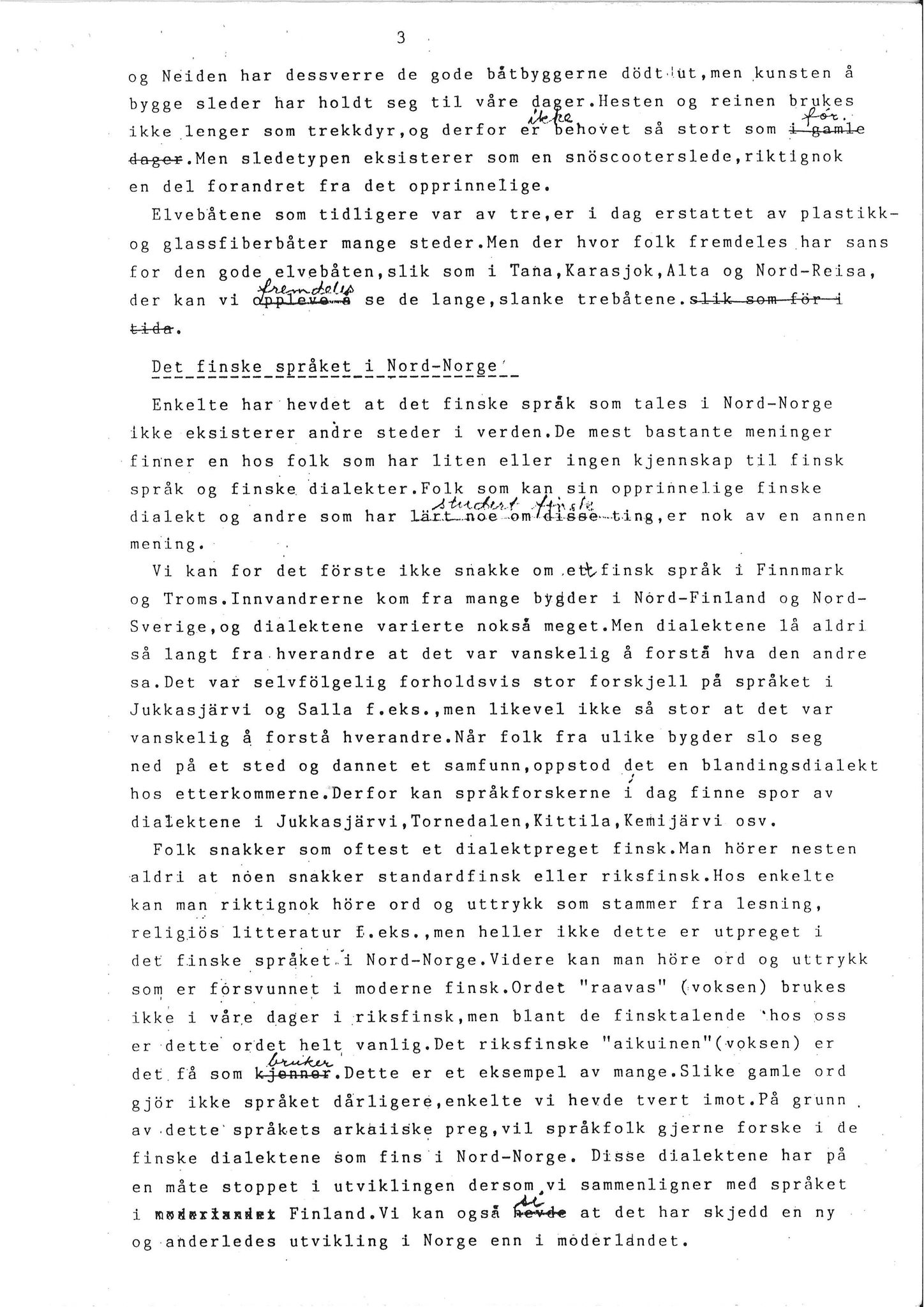 Vadsø museum - Ruija kvenmuseum, VAMU/A-0531/G/L0001/0001: Innsamling / Innsamling av kvenmusikk, 1987-1988, p. 3