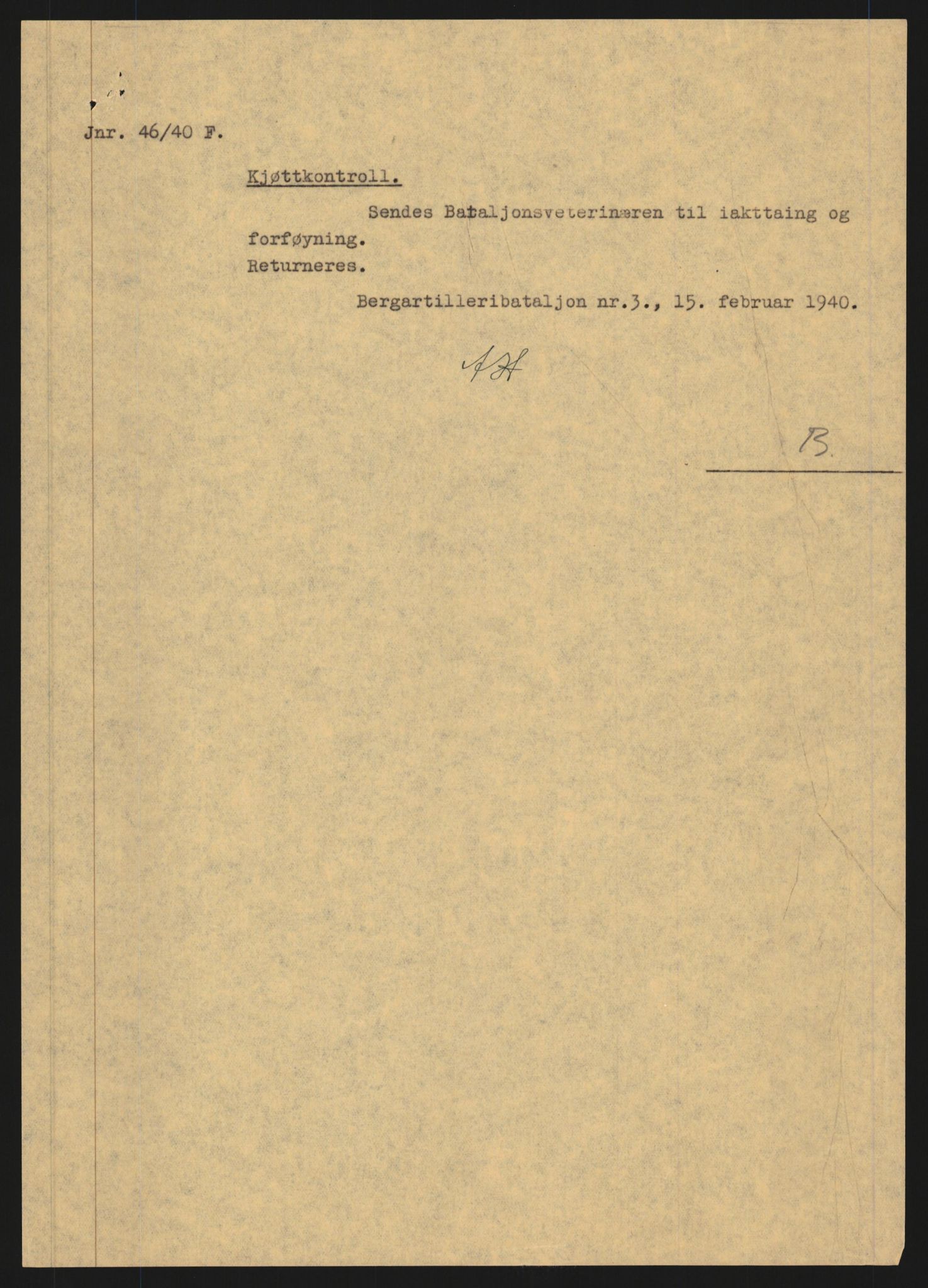 Forsvaret, Forsvarets krigshistoriske avdeling, AV/RA-RAFA-2017/Y/Yb/L0152: II-C-11-650  -  6. Divisjon: Bergartilleribataljon nr. 3:  Nøytralitetsvakten , 1939-1940, p. 429