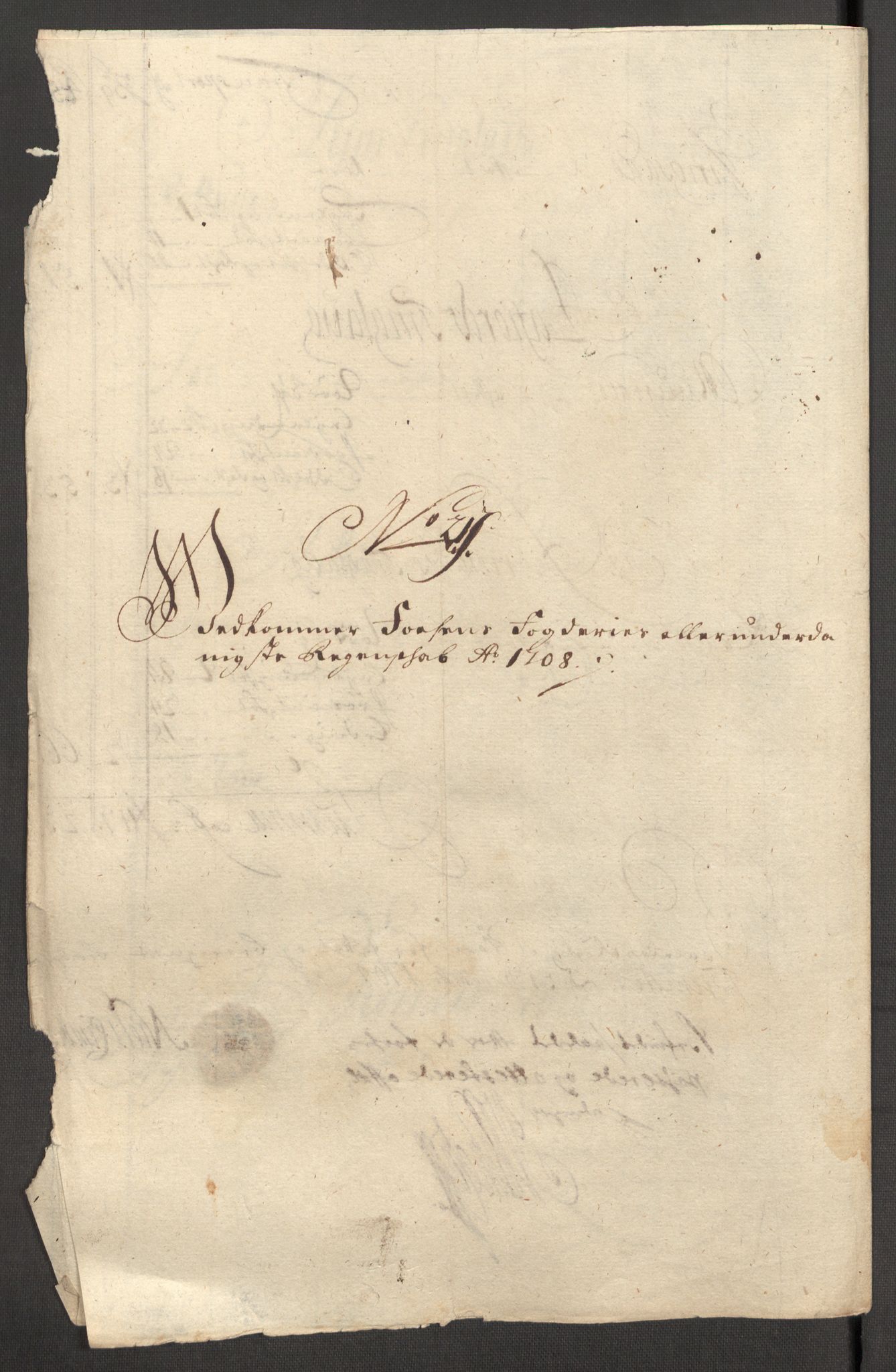Rentekammeret inntil 1814, Reviderte regnskaper, Fogderegnskap, RA/EA-4092/R57/L3858: Fogderegnskap Fosen, 1708-1709, p. 164