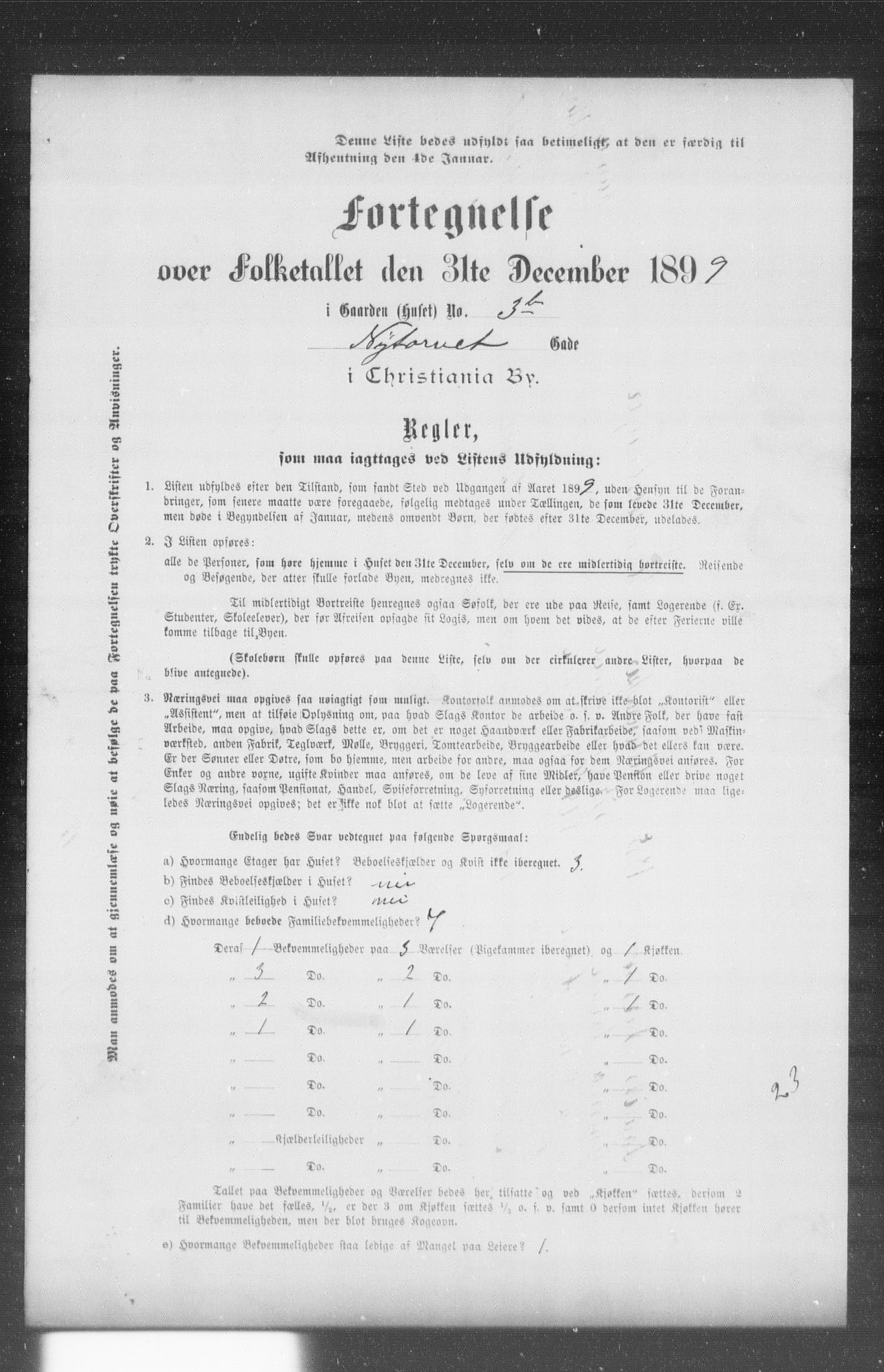 OBA, Municipal Census 1899 for Kristiania, 1899, p. 9641