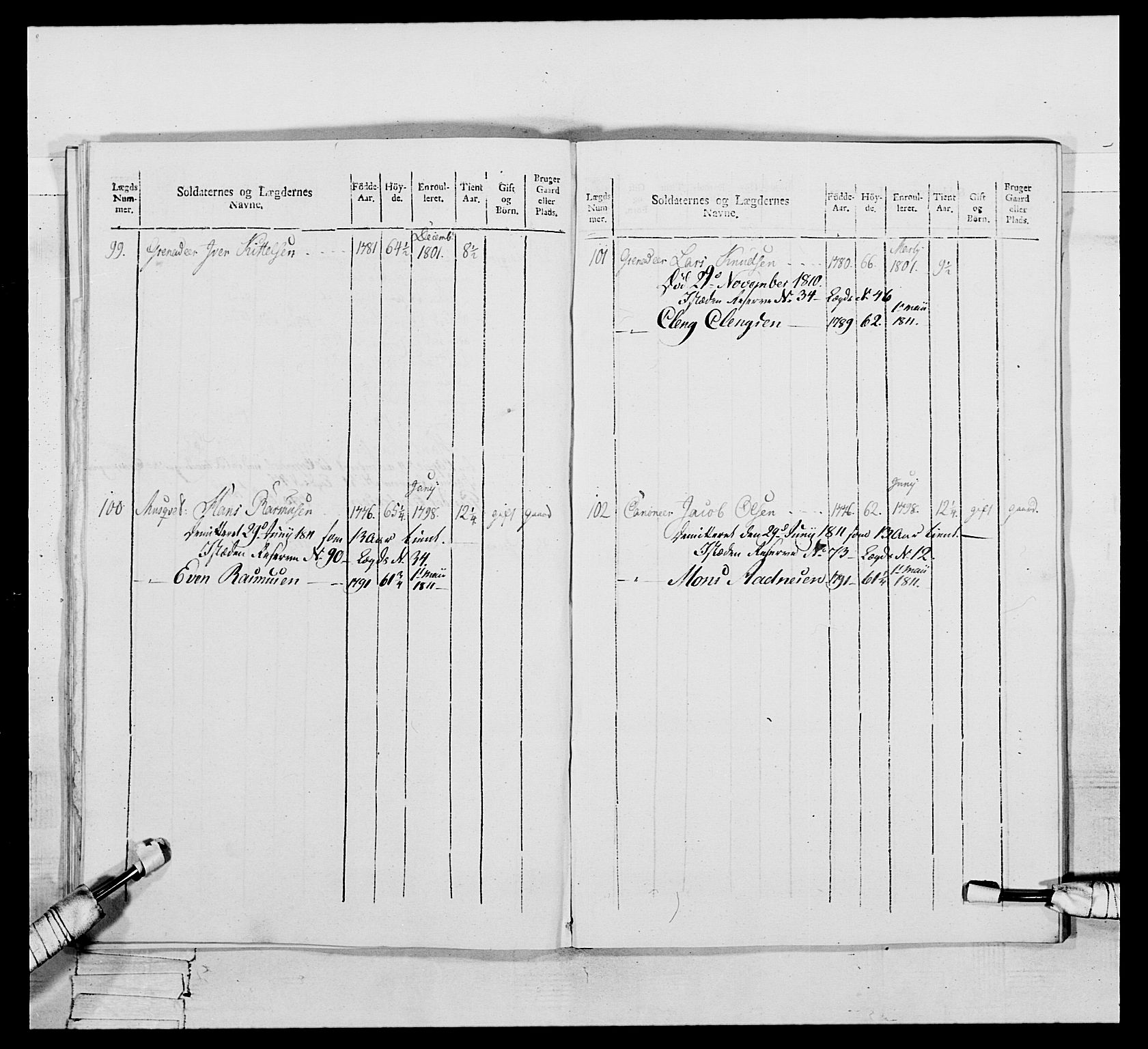 Generalitets- og kommissariatskollegiet, Det kongelige norske kommissariatskollegium, AV/RA-EA-5420/E/Eh/L0111: Vesterlenske nasjonale infanteriregiment, 1810, p. 424