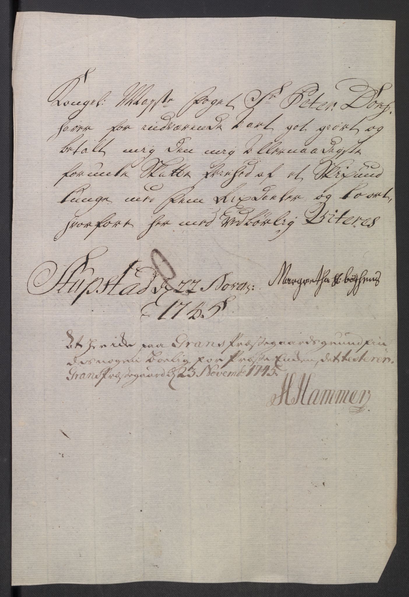 Rentekammeret inntil 1814, Reviderte regnskaper, Fogderegnskap, AV/RA-EA-4092/R18/L1345: Fogderegnskap Hadeland, Toten og Valdres, 1745-1746, p. 254