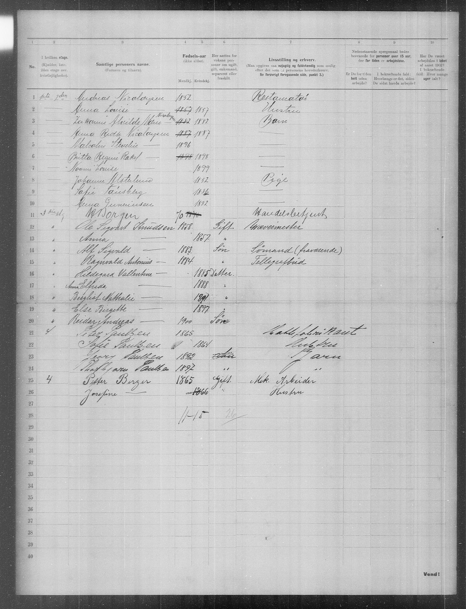 OBA, Municipal Census 1902 for Kristiania, 1902, p. 24258