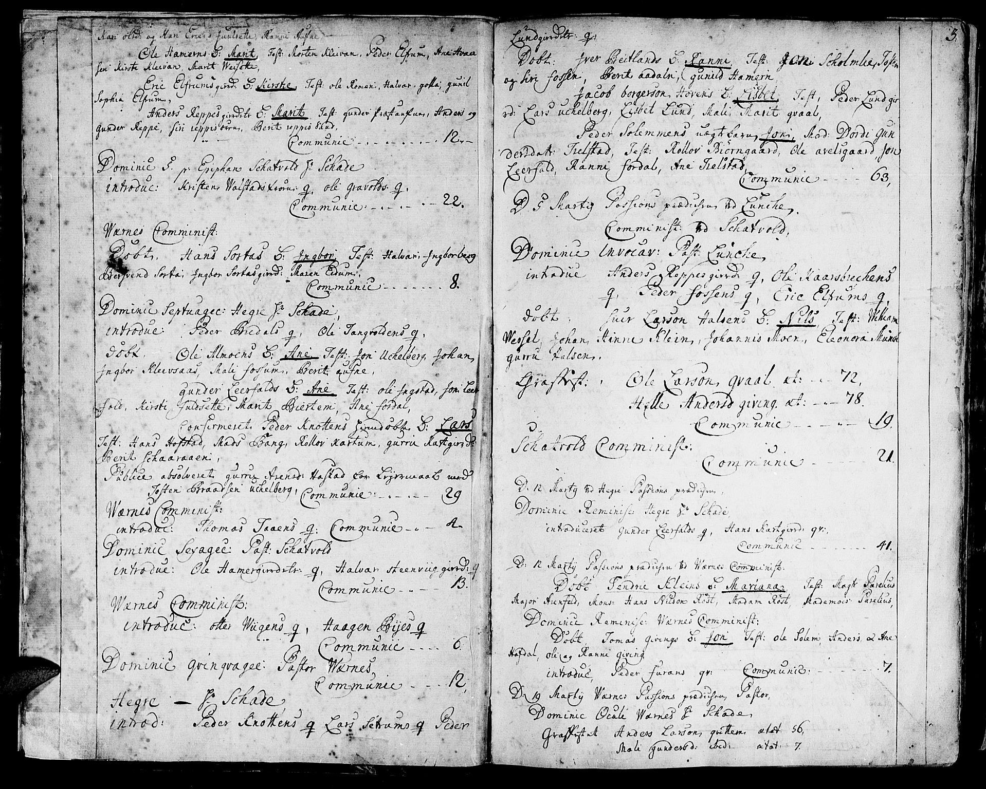 Ministerialprotokoller, klokkerbøker og fødselsregistre - Nord-Trøndelag, SAT/A-1458/709/L0056: Parish register (official) no. 709A04, 1740-1756, p. 3