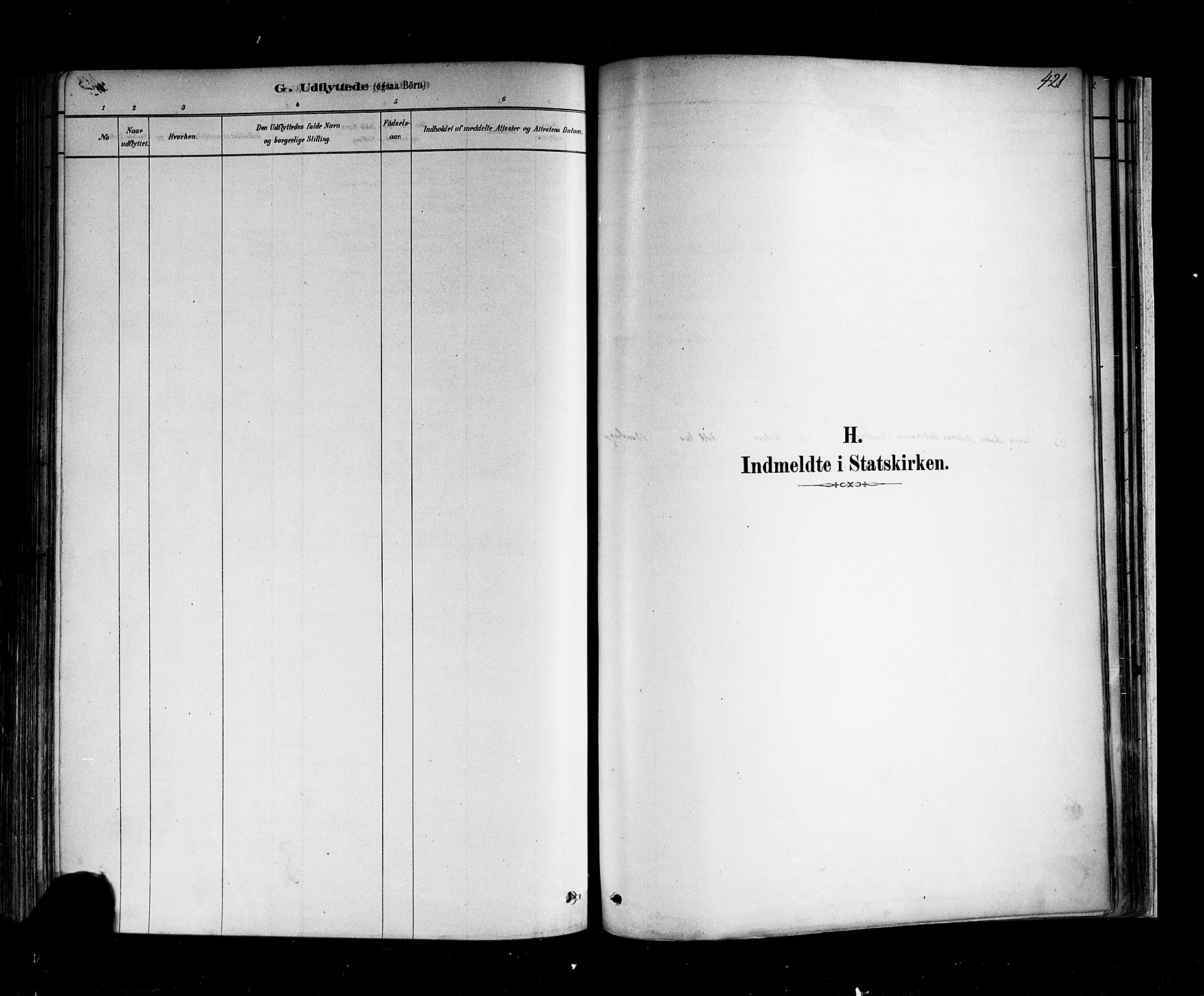 Nøtterøy kirkebøker, SAKO/A-354/F/Fa/L0008: Parish register (official) no. I 8, 1878-1893, p. 421