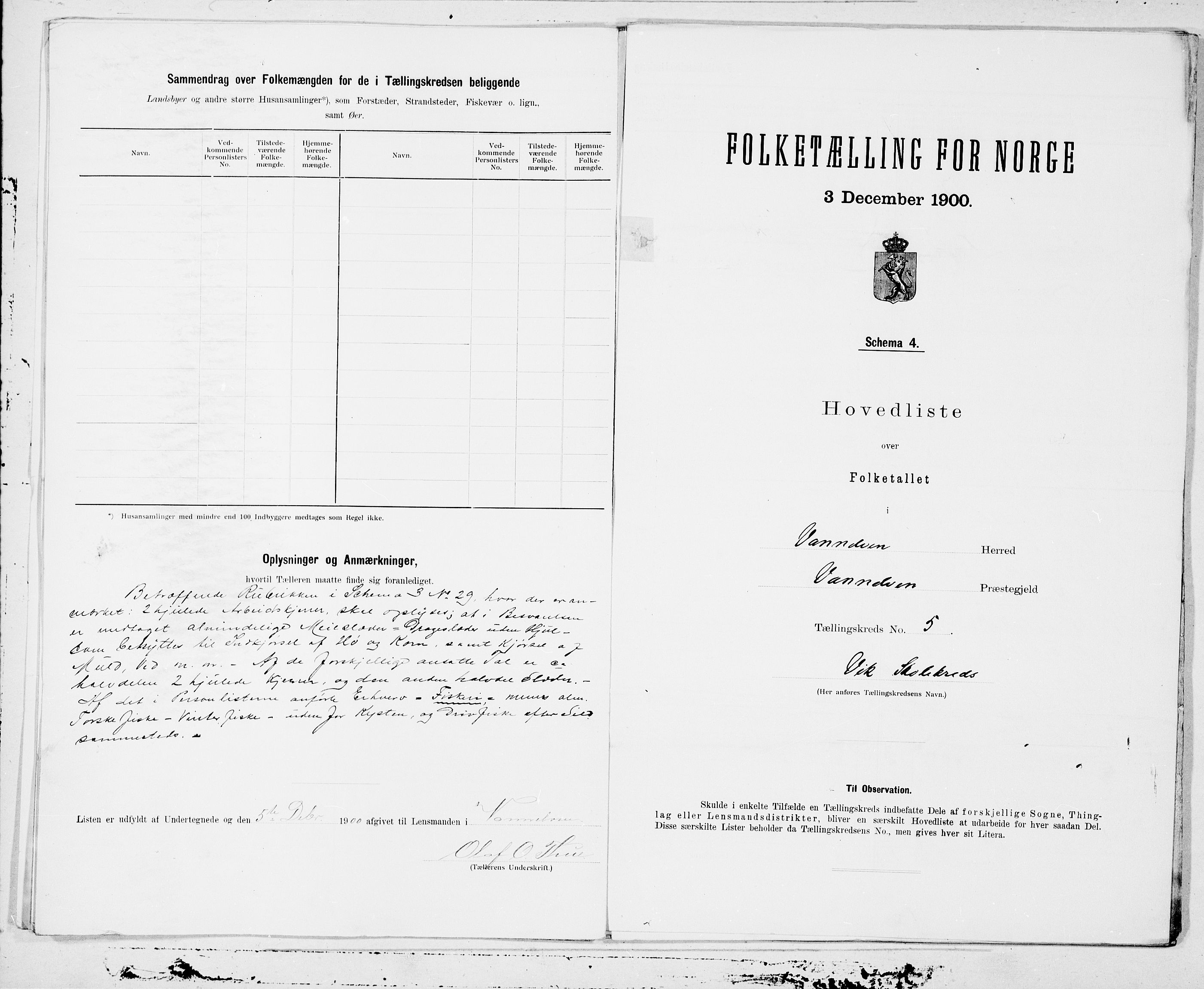 SAT, 1900 census for Vanylven, 1900, p. 10