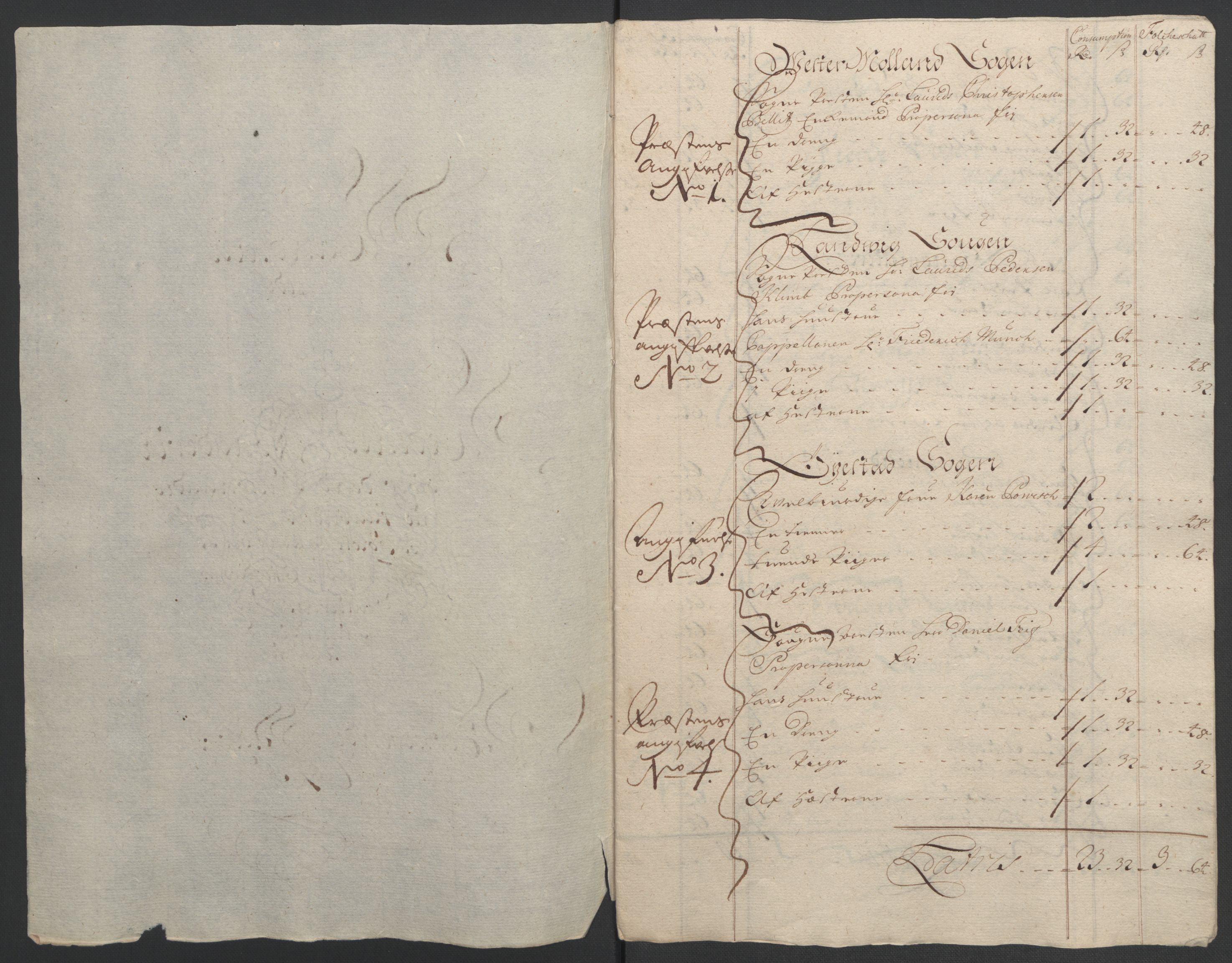 Rentekammeret inntil 1814, Reviderte regnskaper, Fogderegnskap, RA/EA-4092/R39/L2312: Fogderegnskap Nedenes, 1693-1695, p. 269