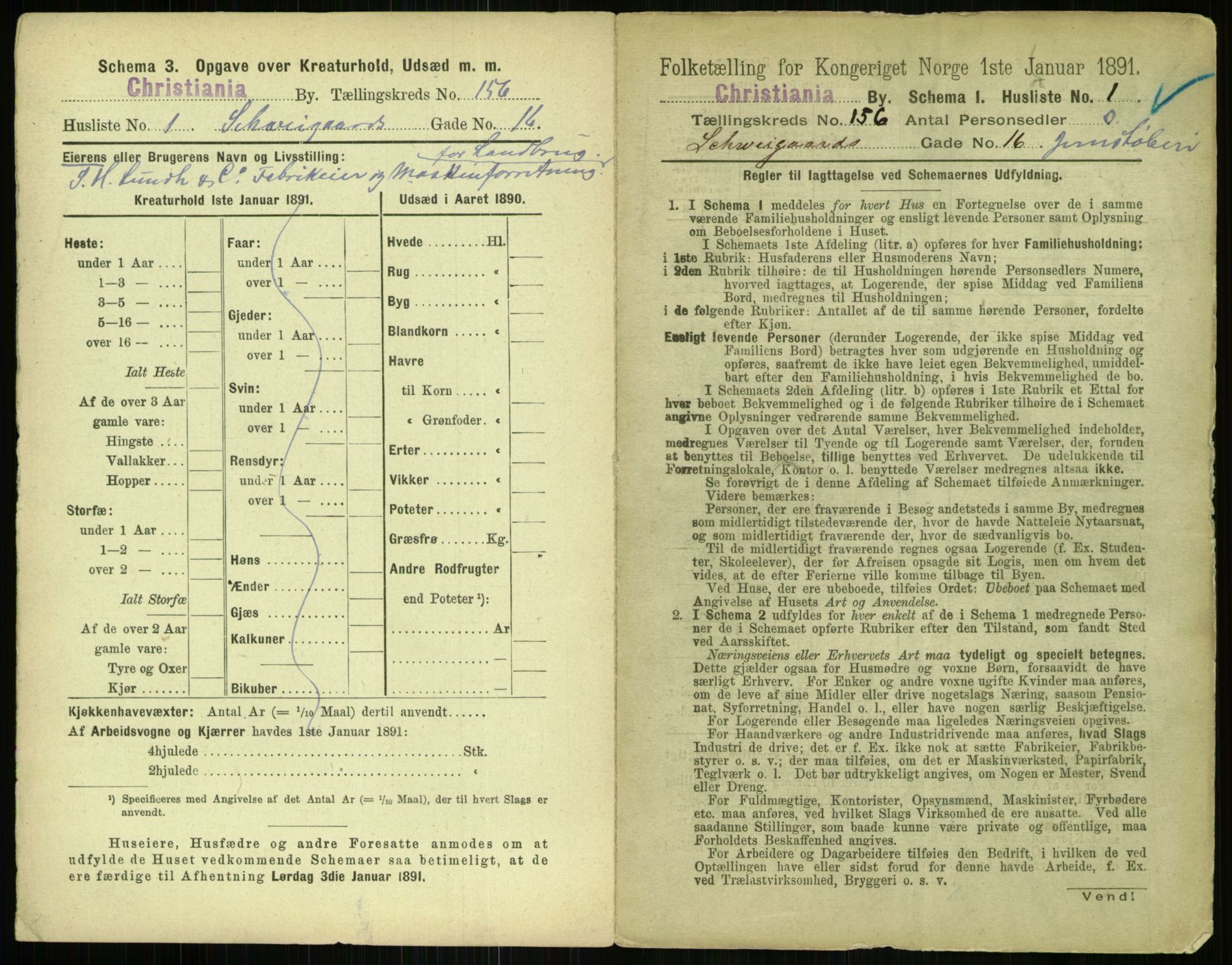 RA, 1891 census for 0301 Kristiania, 1891, p. 88689