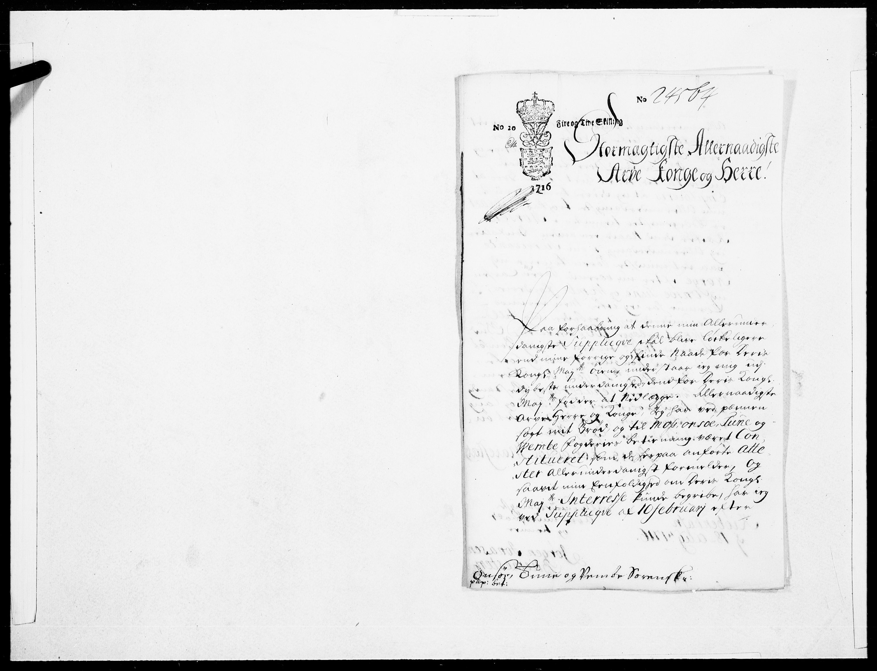 Danske Kanselli 1572-1799, AV/RA-EA-3023/F/Fc/Fcc/Fcca/L0079: Norske innlegg 1572-1799, 1716, p. 523