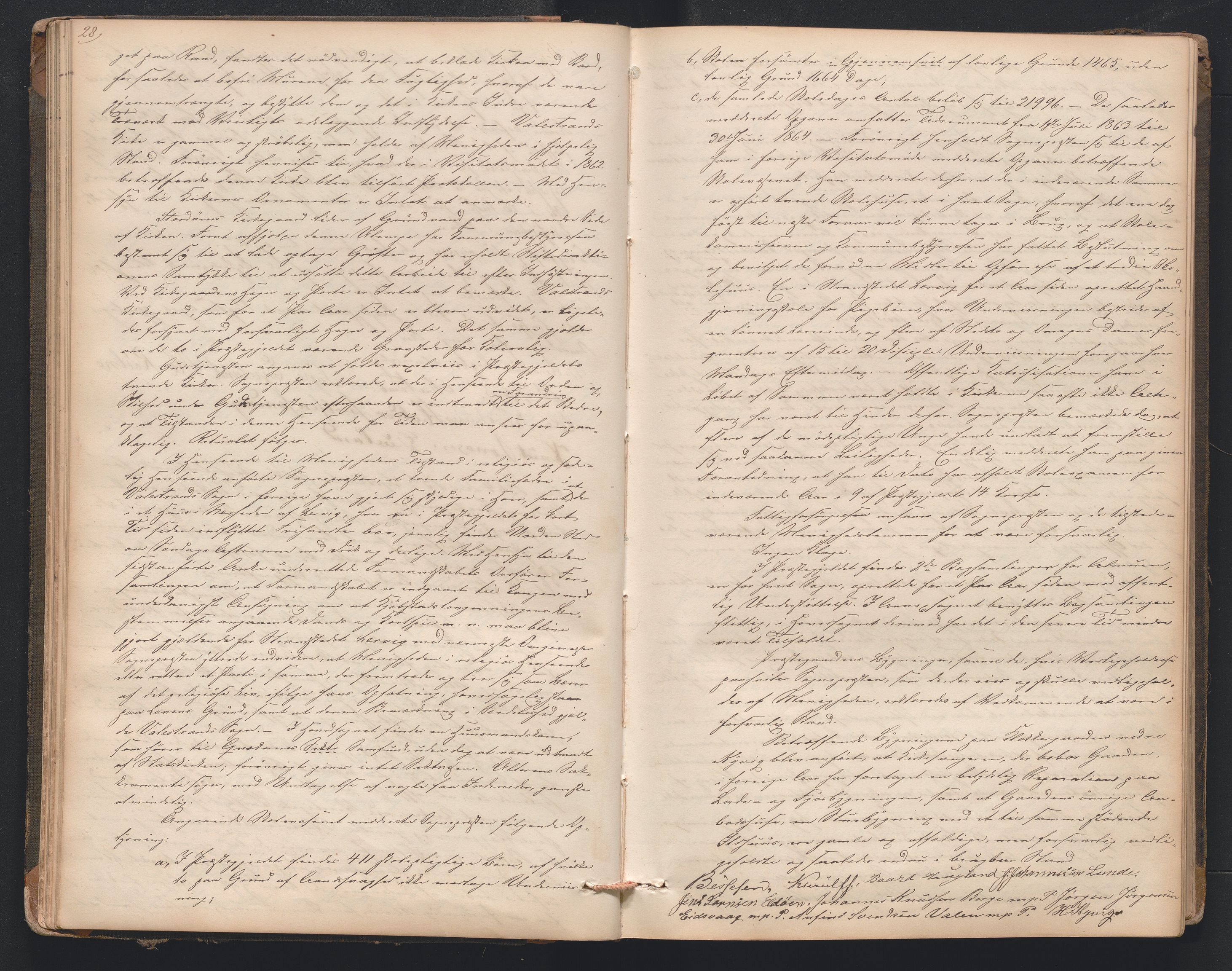 Nordre Sunnhordland prosti, AV/SAB-A-99912/F/L0001: Visitasprotokoll , 1860-1959, p. 28