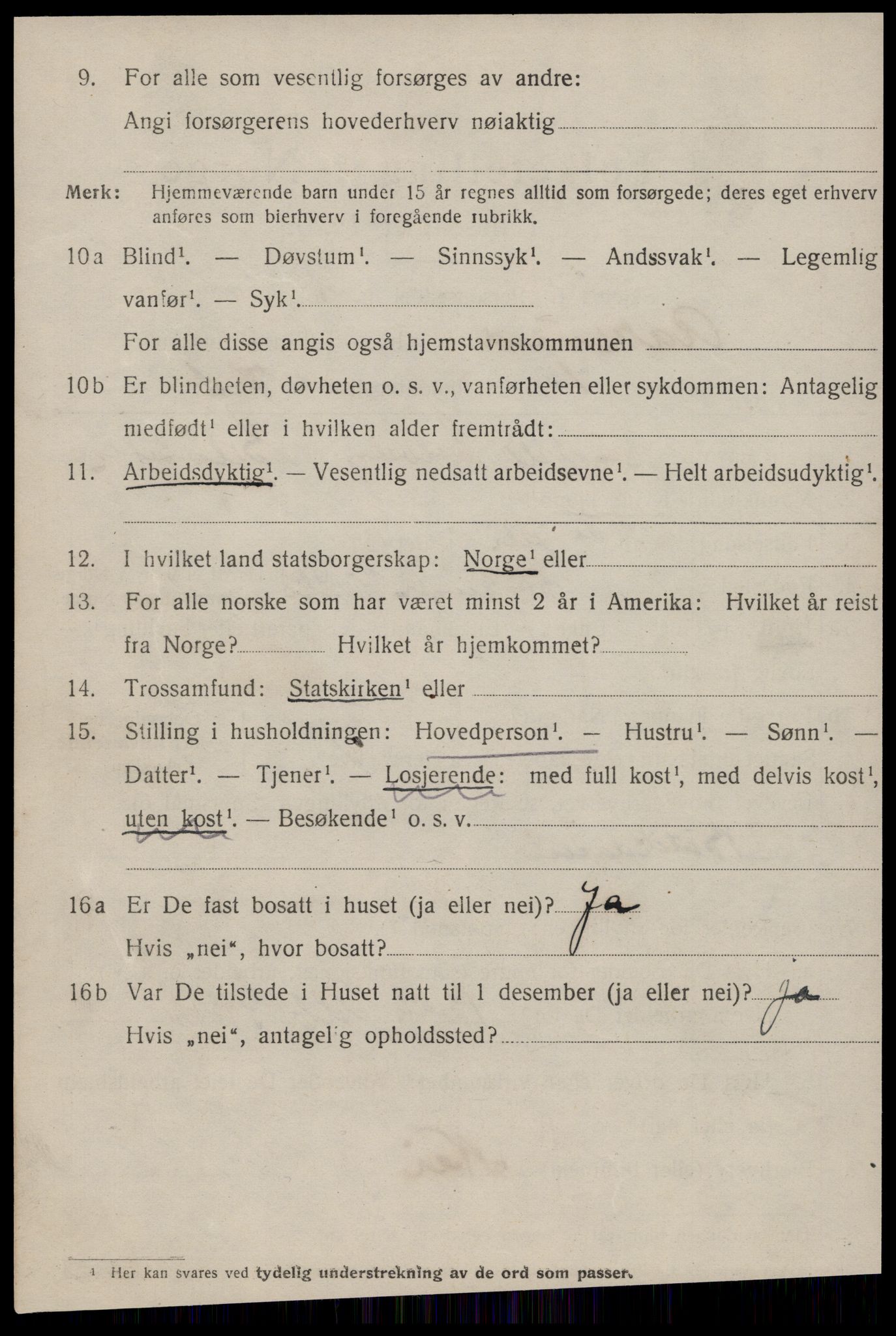 SAT, 1920 census for Ålesund, 1920, p. 18085