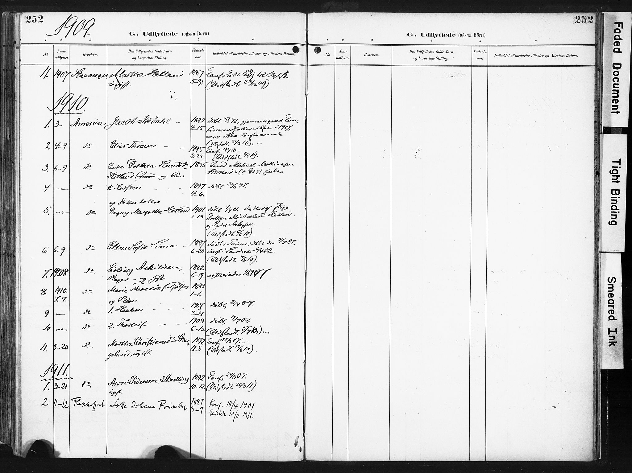 Høyland sokneprestkontor, AV/SAST-A-101799/001/30BA/L0016: Parish register (official) no. A 16, 1899-1911, p. 252