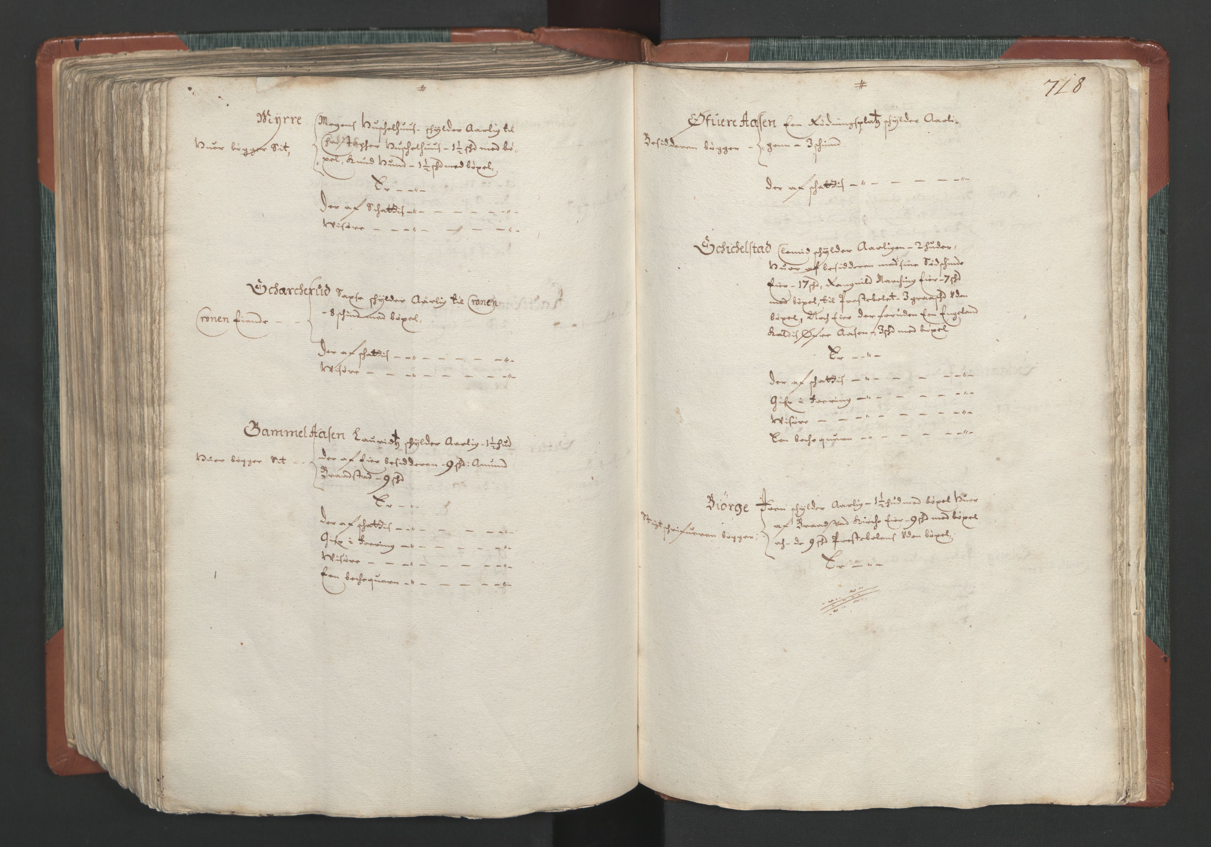 Rentekammeret inntil 1814, Realistisk ordnet avdeling, AV/RA-EA-4070/L/L0009: Oppland lagdømme. Alminnelig jordebok med skatteligning for Solør, Østerdal, Hadeland og Valdres., 1661, p. 717b-718a