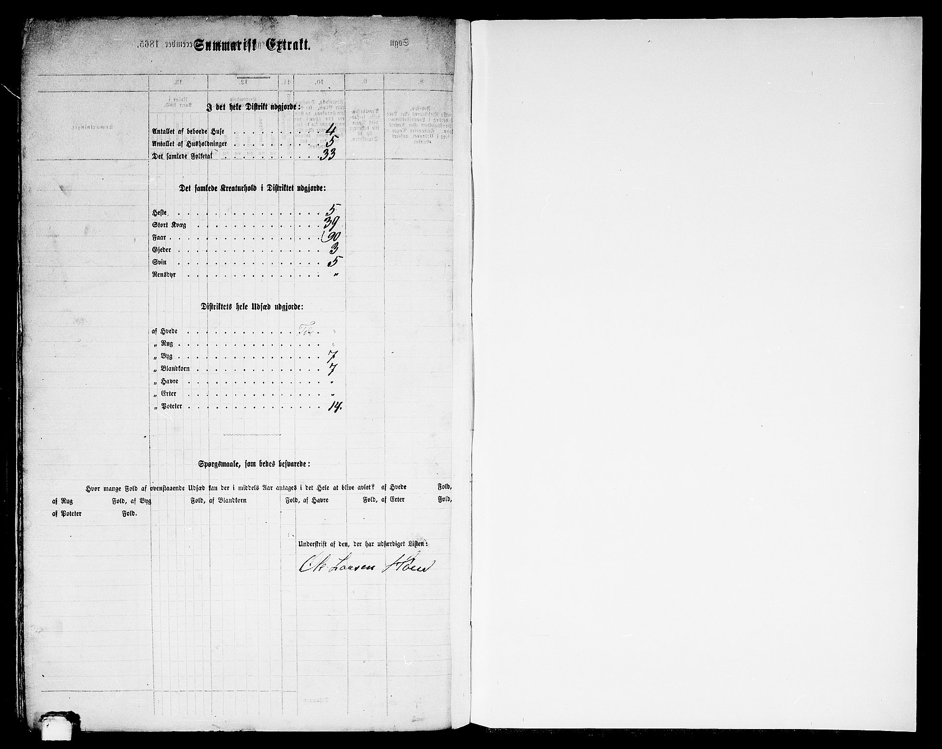 RA, 1865 census for Aurland, 1865, p. 109