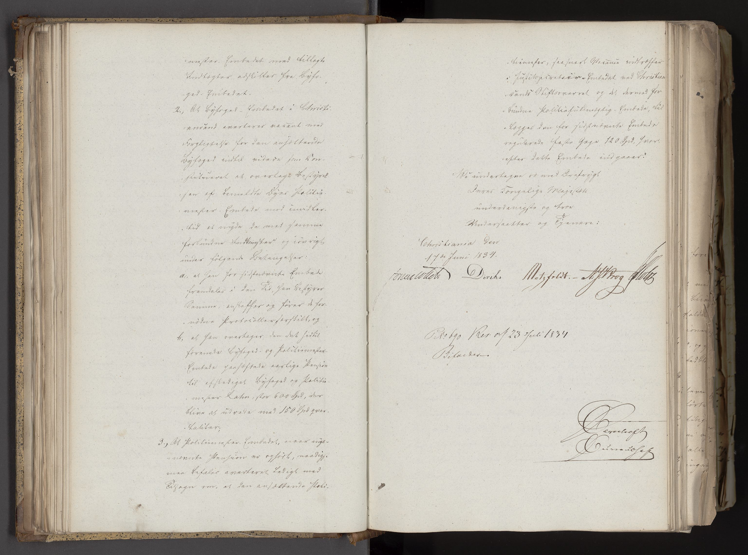 Statsrådsavdelingen i Stockholm, AV/RA-S-1003/D/Da/L0093: Regjeringsinnstillinger nr. 4650-4849, 1834