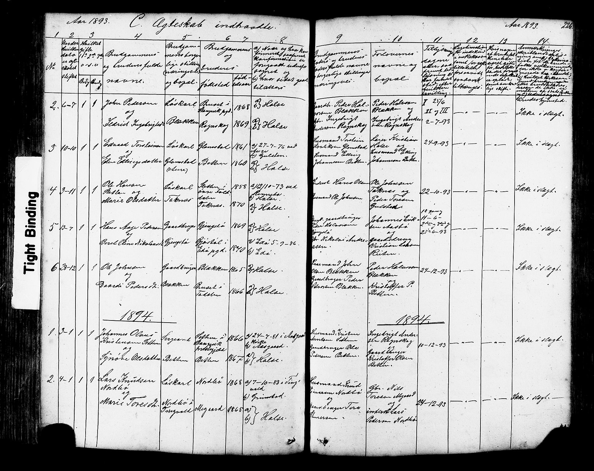 Ministerialprotokoller, klokkerbøker og fødselsregistre - Møre og Romsdal, AV/SAT-A-1454/576/L0890: Parish register (copy) no. 576C01, 1837-1908, p. 226