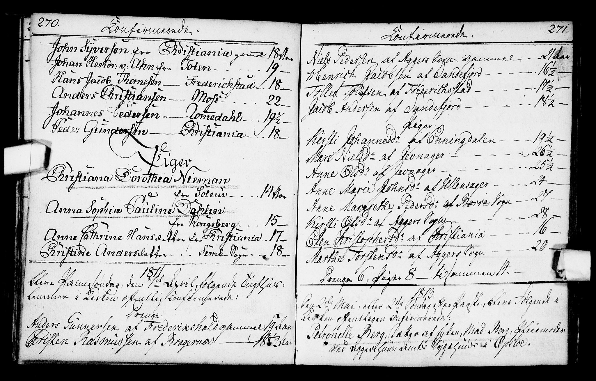 Kristiania tukthusprest Kirkebøker, SAO/A-10881/F/Fa/L0001: Parish register (official) no. 1, 1758-1828, p. 270-271
