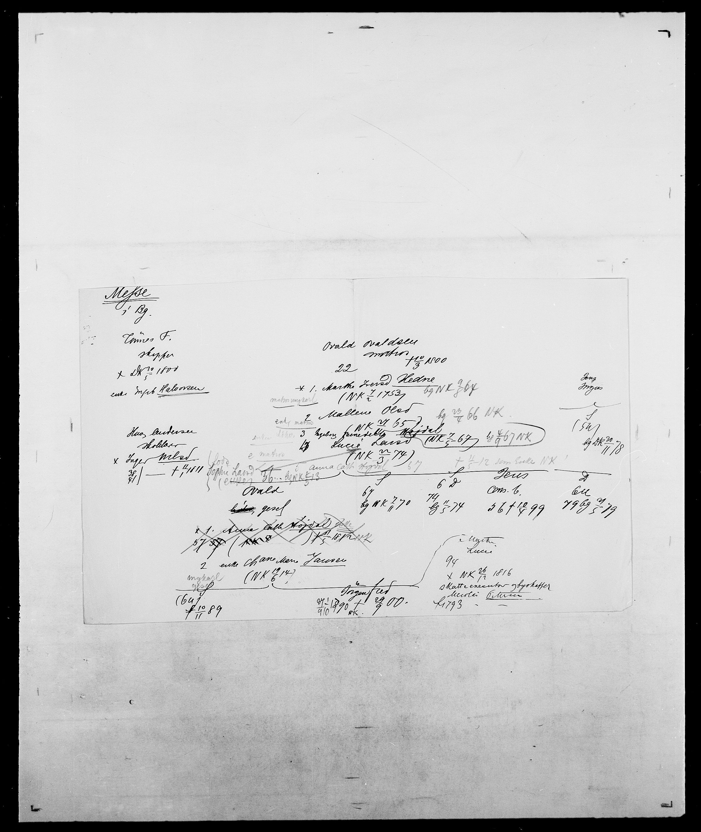 Delgobe, Charles Antoine - samling, AV/SAO-PAO-0038/D/Da/L0026: Mechelby - Montoppidan, p. 338