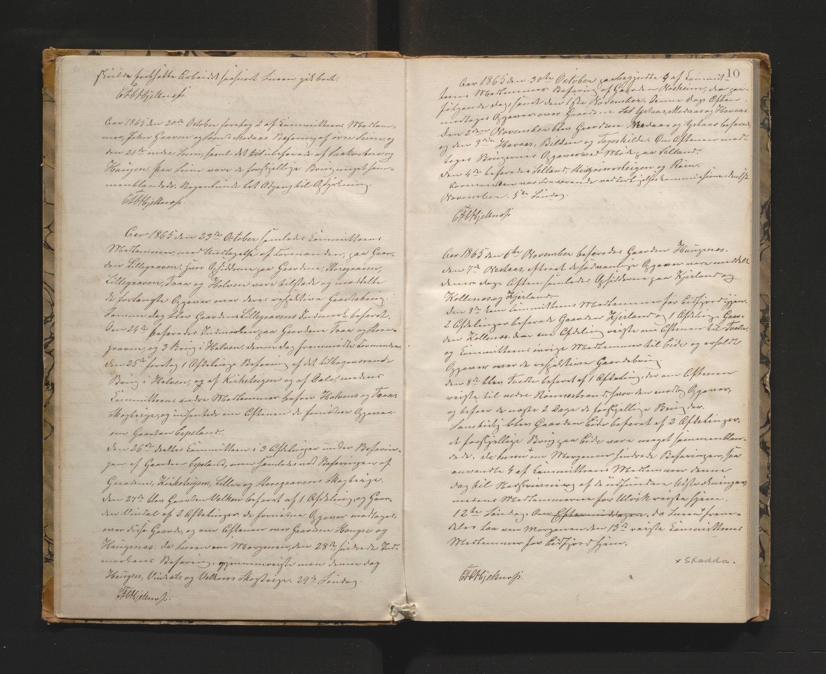 Ulvik herad. Herredskommisjonen av 1863, IKAH/1233-181/A/Aa/L0001: Møtebok for Ulvik herredskommisjon, 1864-1869