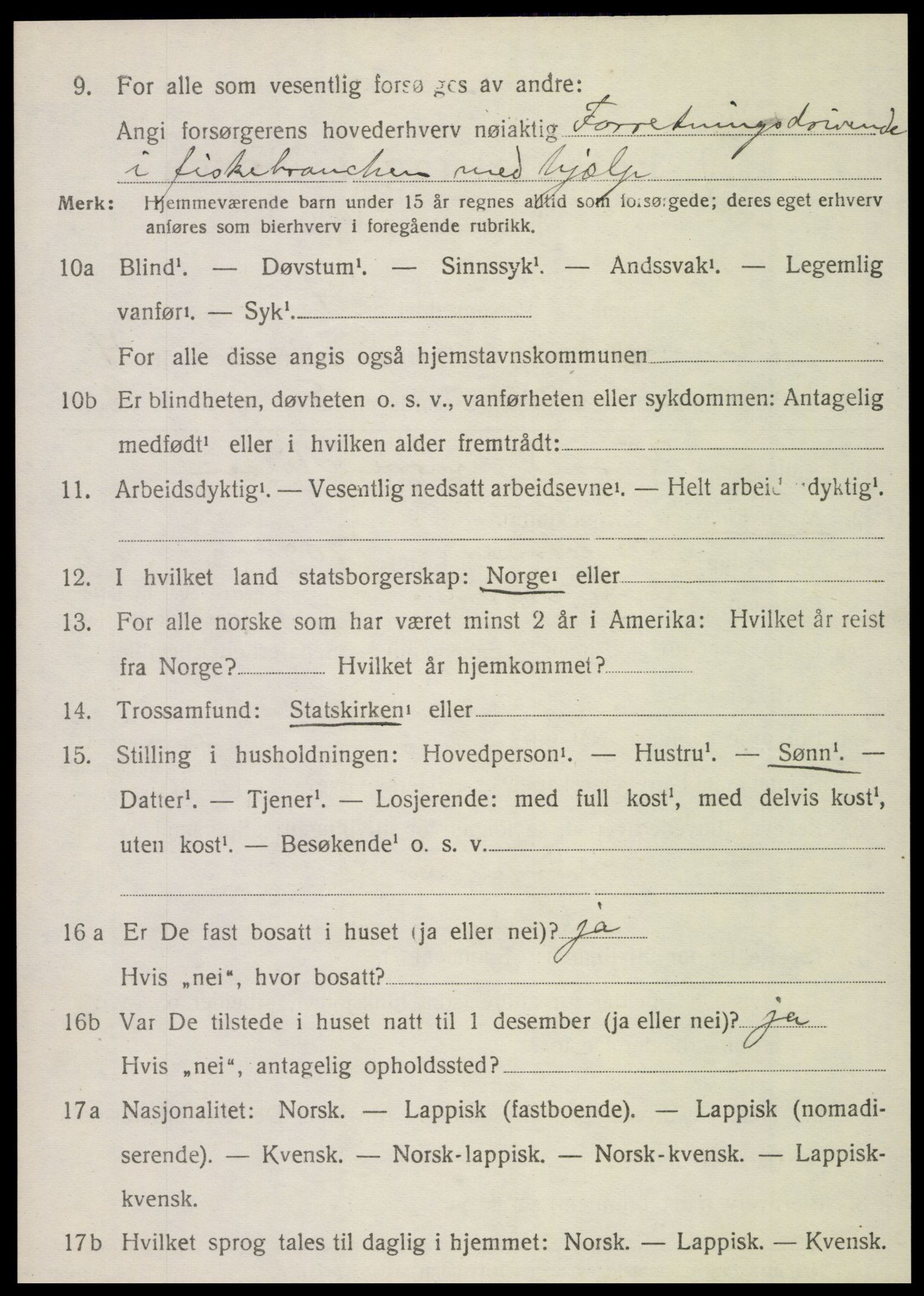 SAT, 1920 census for Herøy, 1920, p. 3421