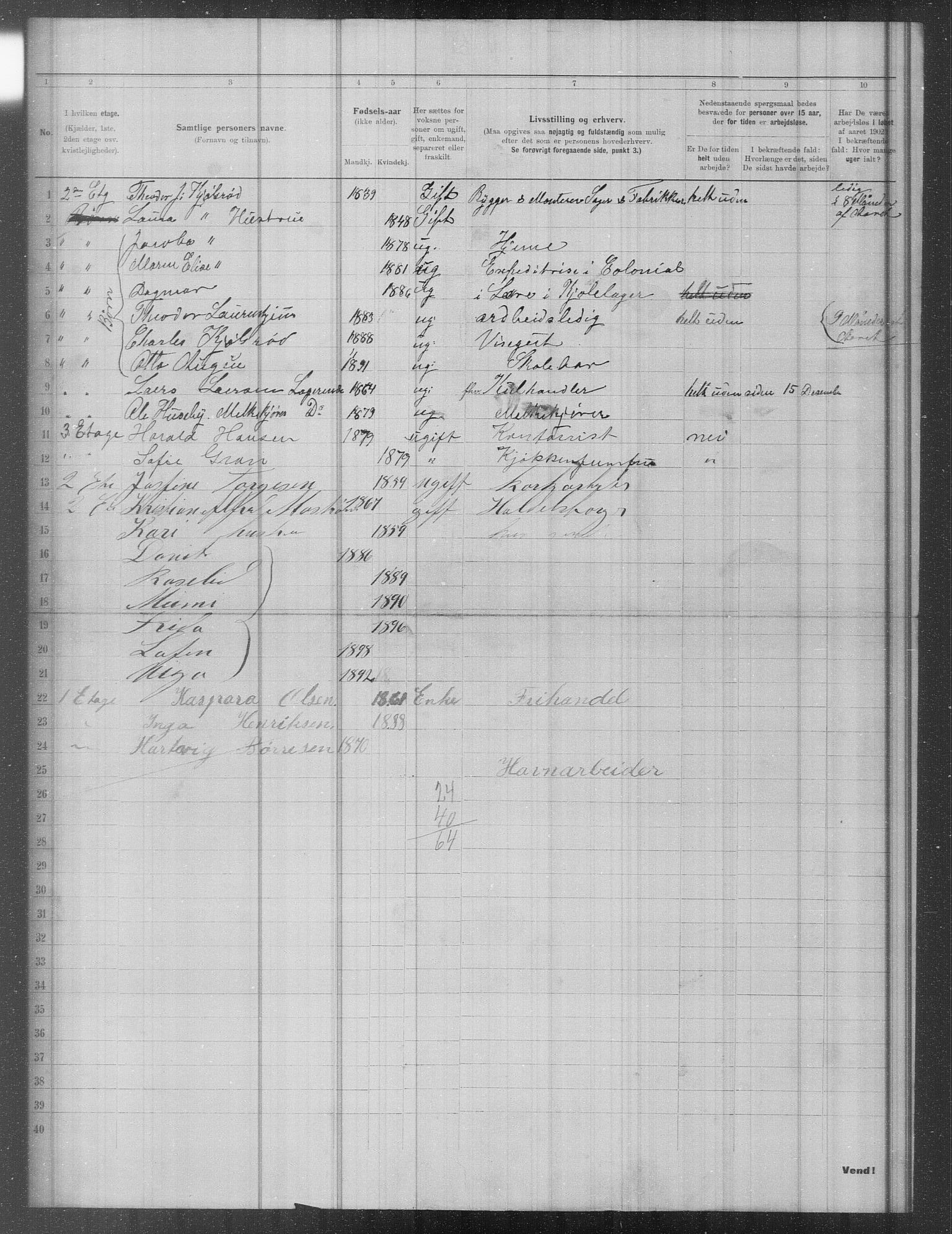 OBA, Municipal Census 1902 for Kristiania, 1902, p. 11517