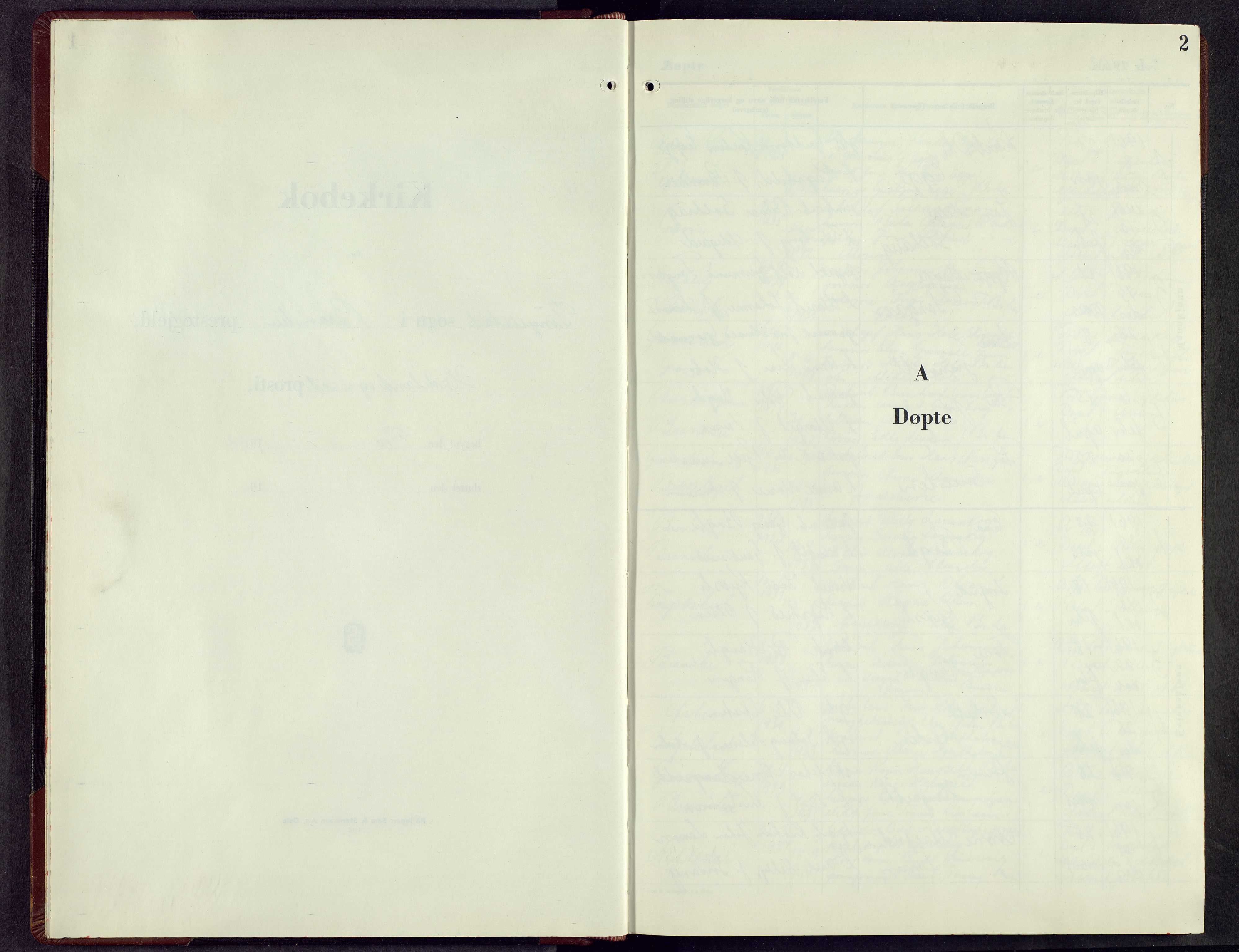 Brandbu prestekontor, SAH/PREST-114/H/Ha/Hab/L0008: Parish register (copy) no. 8, 1962-1971, p. 1b-2a