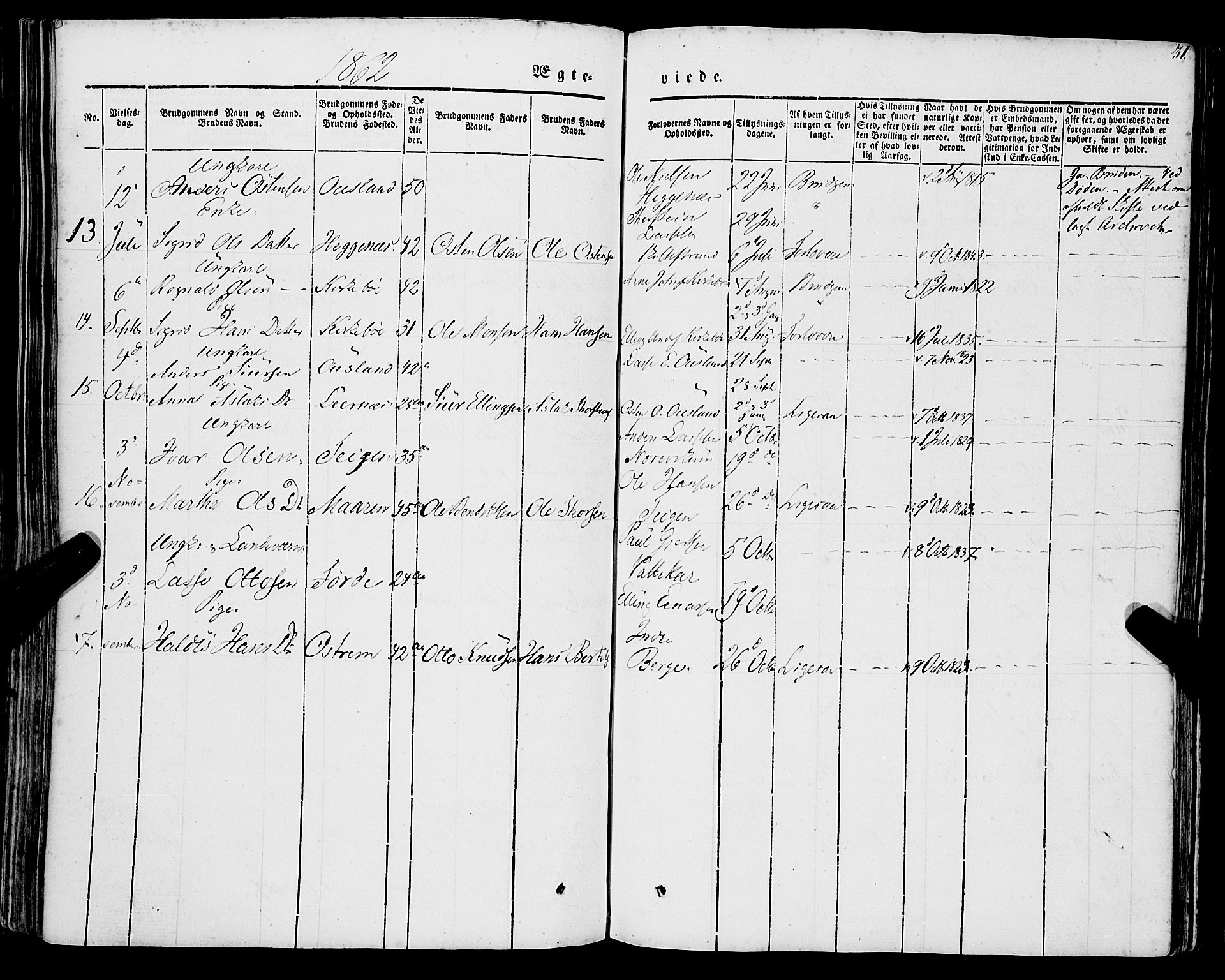 Lavik sokneprestembete, AV/SAB-A-80901: Parish register (official) no. A 3, 1843-1863, p. 31