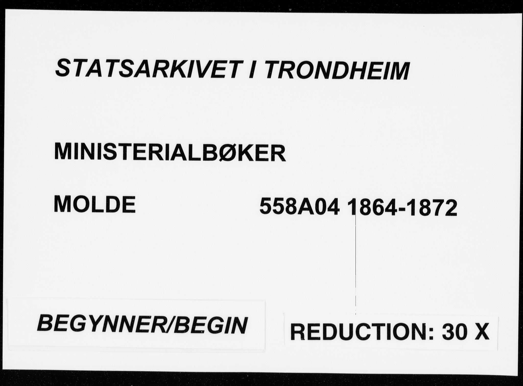 Ministerialprotokoller, klokkerbøker og fødselsregistre - Møre og Romsdal, SAT/A-1454/558/L0690: Parish register (official) no. 558A04, 1864-1872