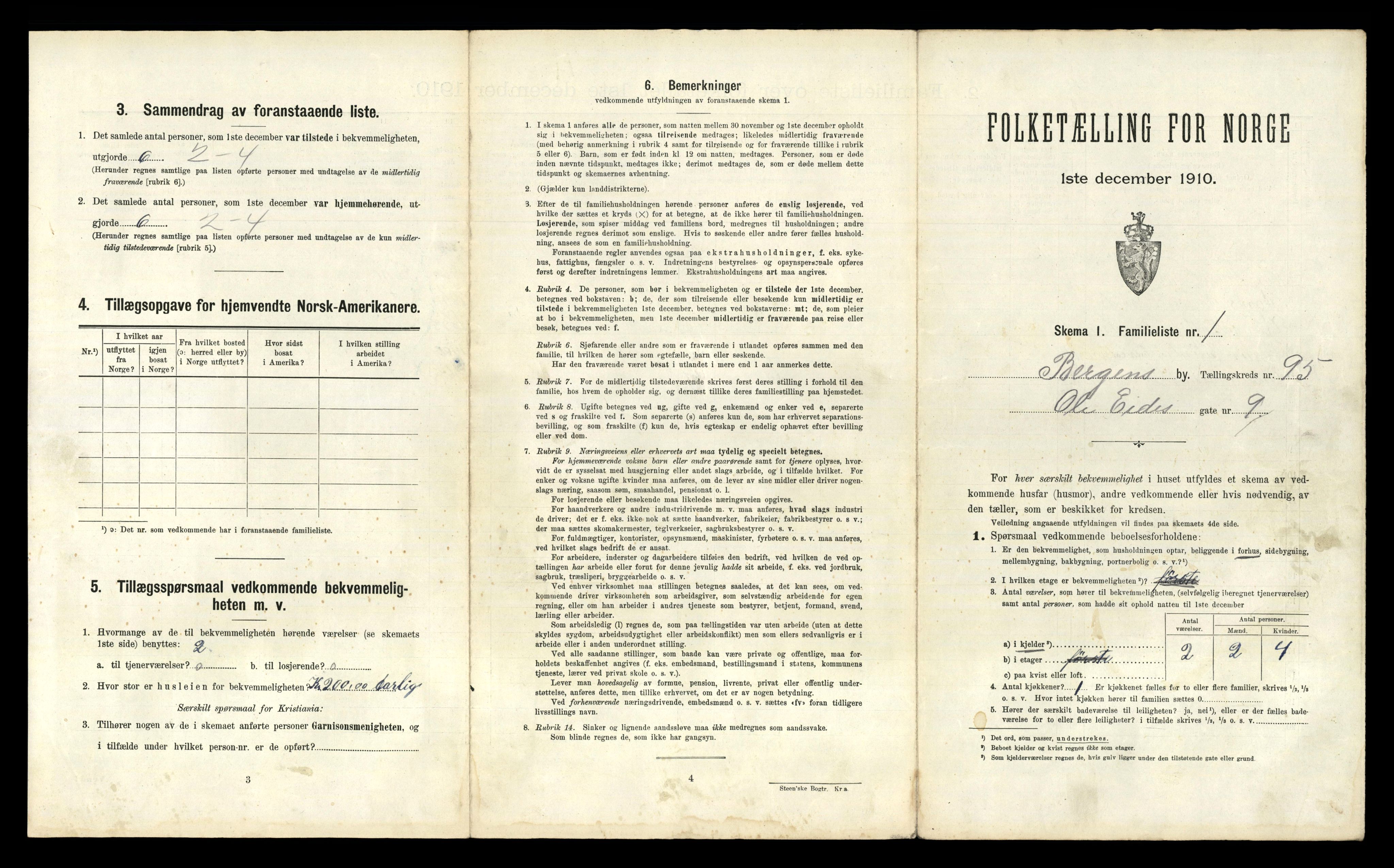 RA, 1910 census for Bergen, 1910, p. 33355