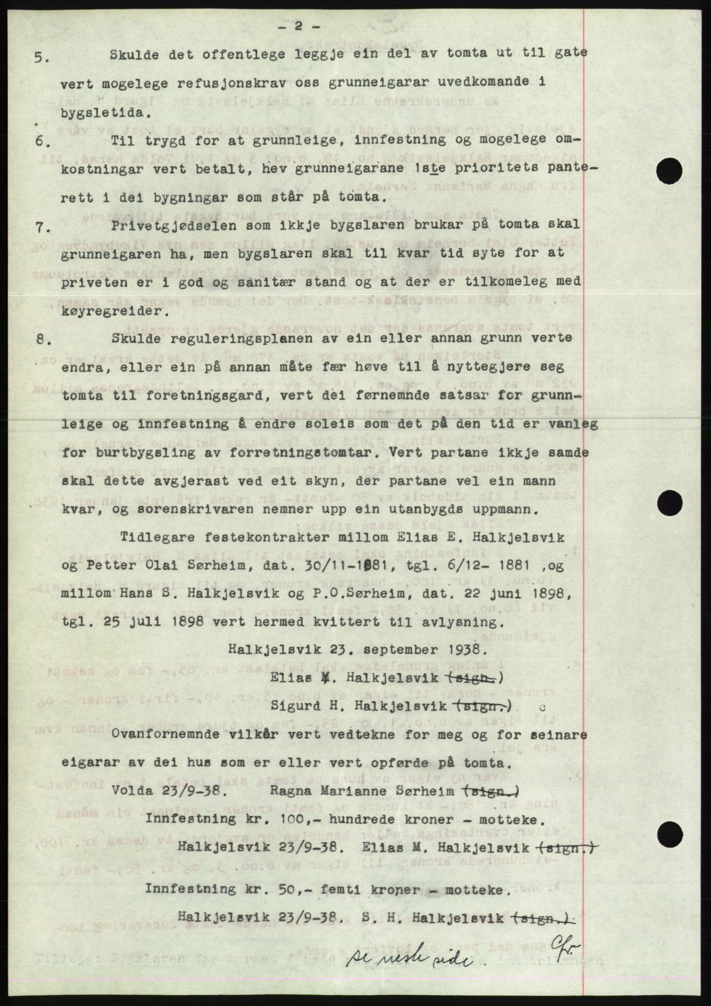 Søre Sunnmøre sorenskriveri, AV/SAT-A-4122/1/2/2C/L0066: Mortgage book no. 60, 1938-1938, Diary no: : 1474/1938