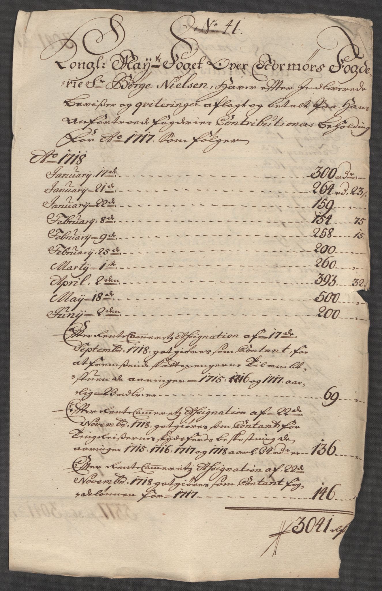 Rentekammeret inntil 1814, Reviderte regnskaper, Fogderegnskap, RA/EA-4092/R56/L3751: Fogderegnskap Nordmøre, 1718, p. 253