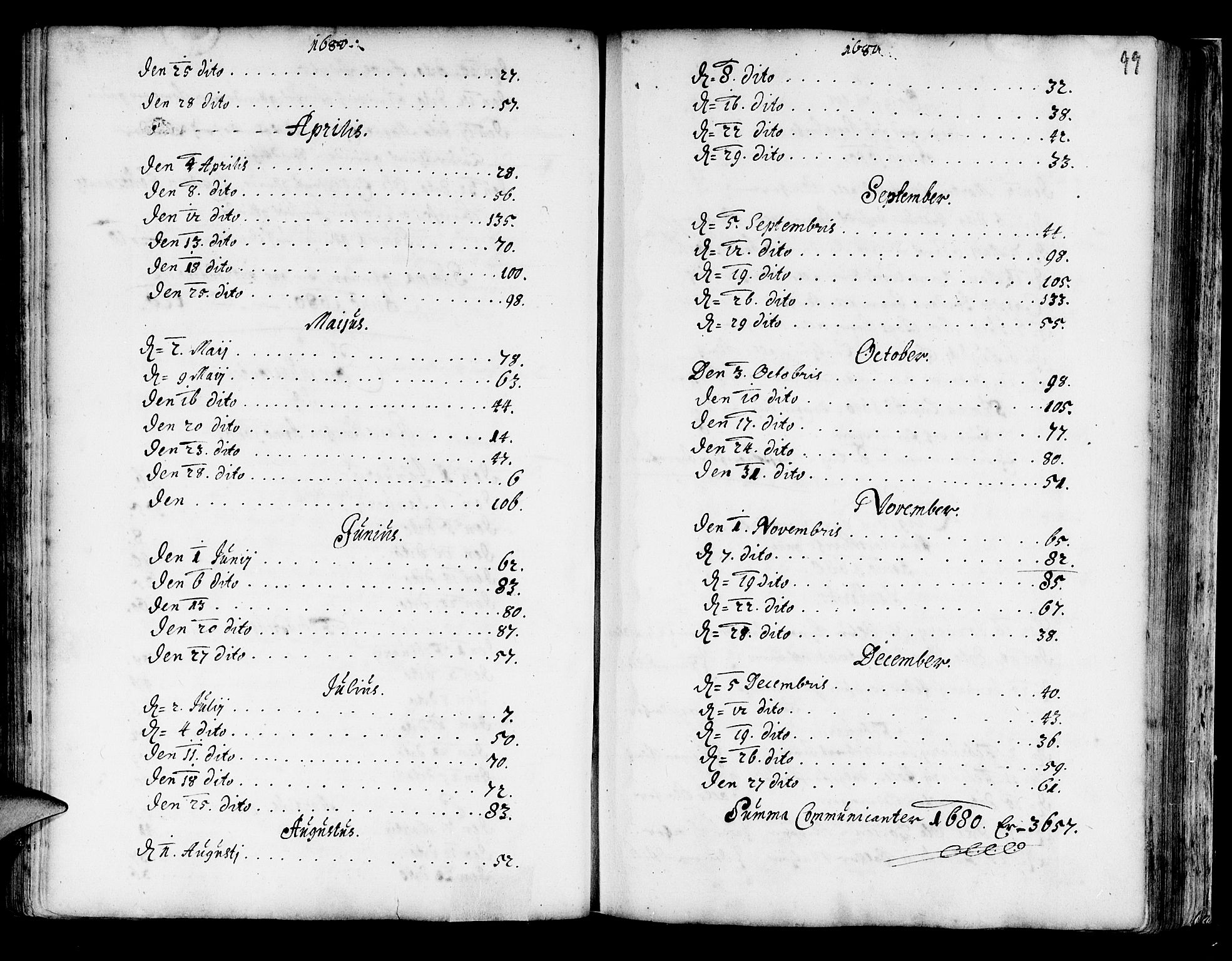 Korskirken sokneprestembete, SAB/A-76101/H/Haa/L0001: Parish register (official) no. A 1, 1674-1688, p. 99