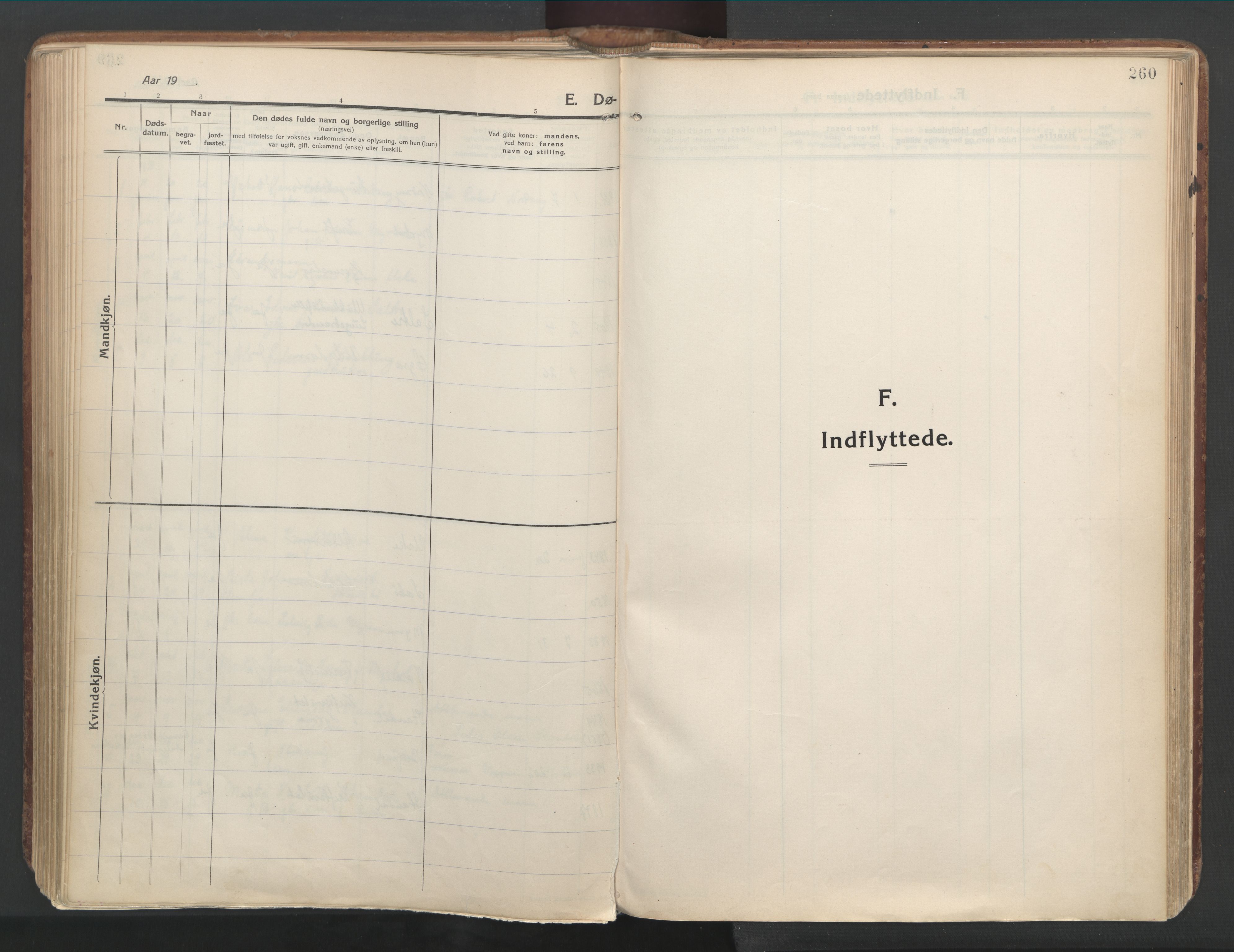 Ministerialprotokoller, klokkerbøker og fødselsregistre - Møre og Romsdal, SAT/A-1454/515/L0212: Parish register (official) no. 515A08, 1911-1935, p. 260