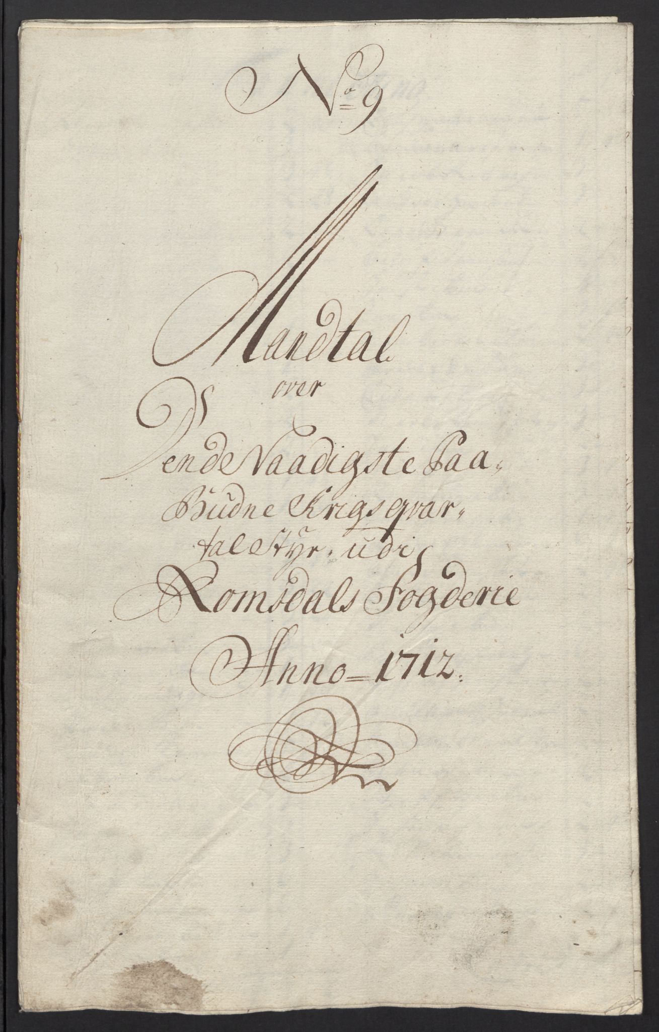 Rentekammeret inntil 1814, Reviderte regnskaper, Fogderegnskap, RA/EA-4092/R55/L3661: Fogderegnskap Romsdal, 1712, p. 107