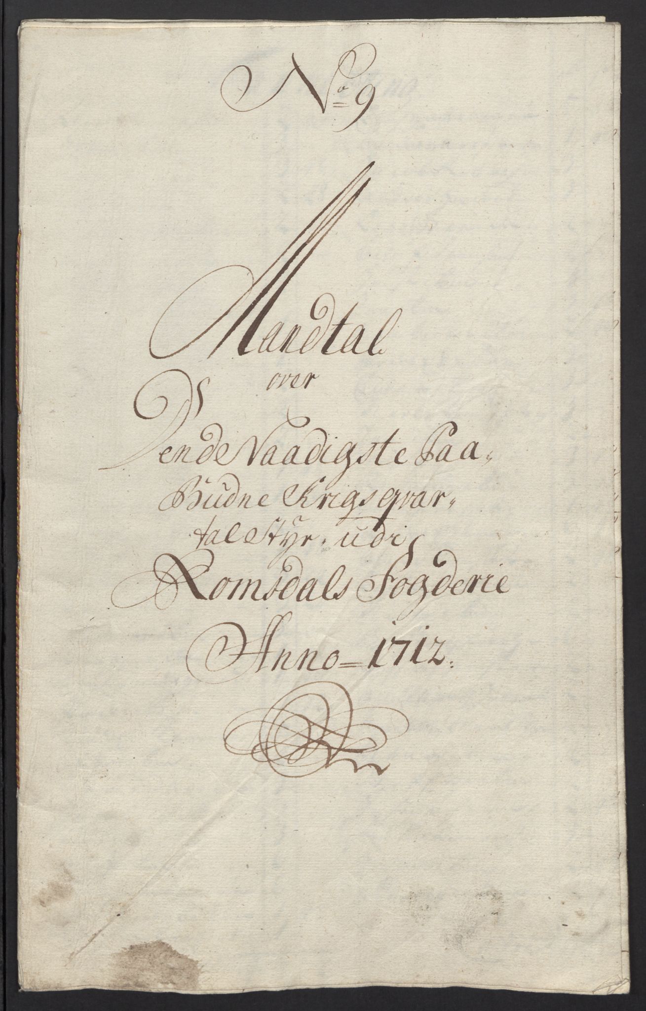 Rentekammeret inntil 1814, Reviderte regnskaper, Fogderegnskap, AV/RA-EA-4092/R55/L3661: Fogderegnskap Romsdal, 1712, p. 107