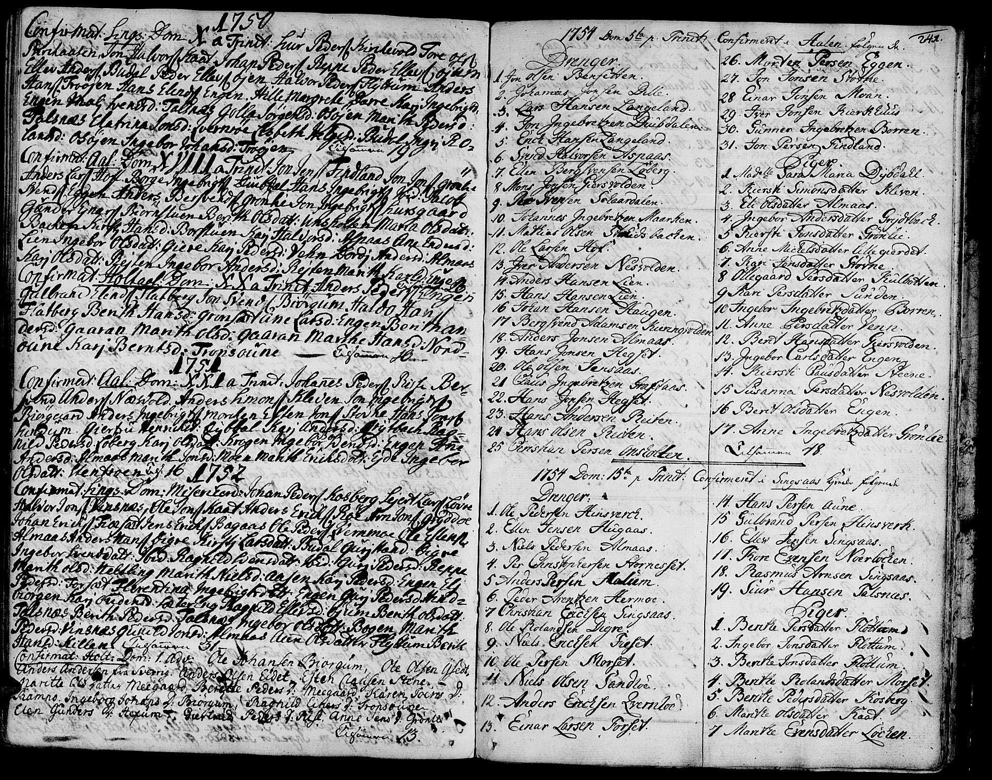 Ministerialprotokoller, klokkerbøker og fødselsregistre - Sør-Trøndelag, SAT/A-1456/685/L0952: Parish register (official) no. 685A01, 1745-1804, p. 241
