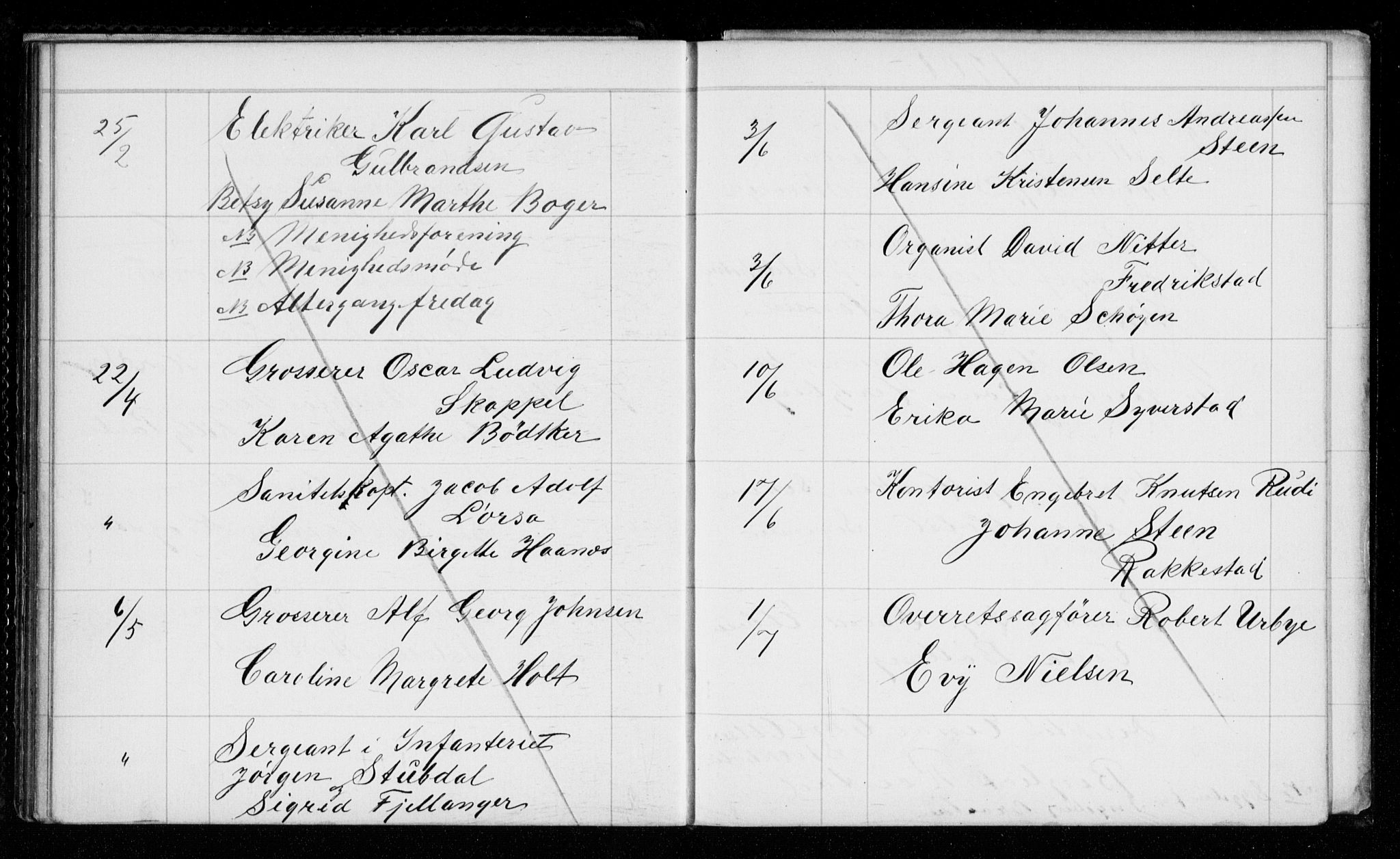 Garnisonsmenigheten Kirkebøker, AV/SAO-A-10846/H/Hb/L0001: Banns register no. II 1, 1865-1911