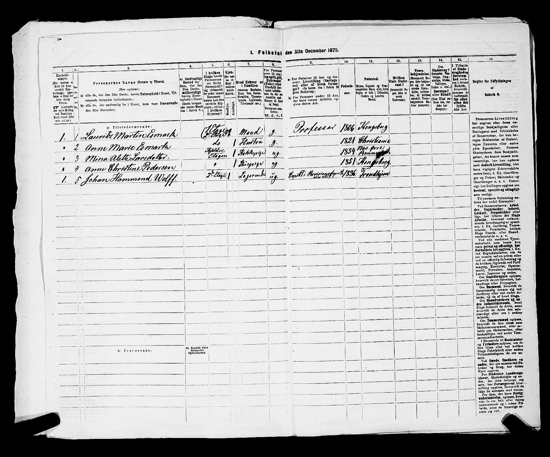 RA, 1875 census for 0301 Kristiania, 1875, p. 3944