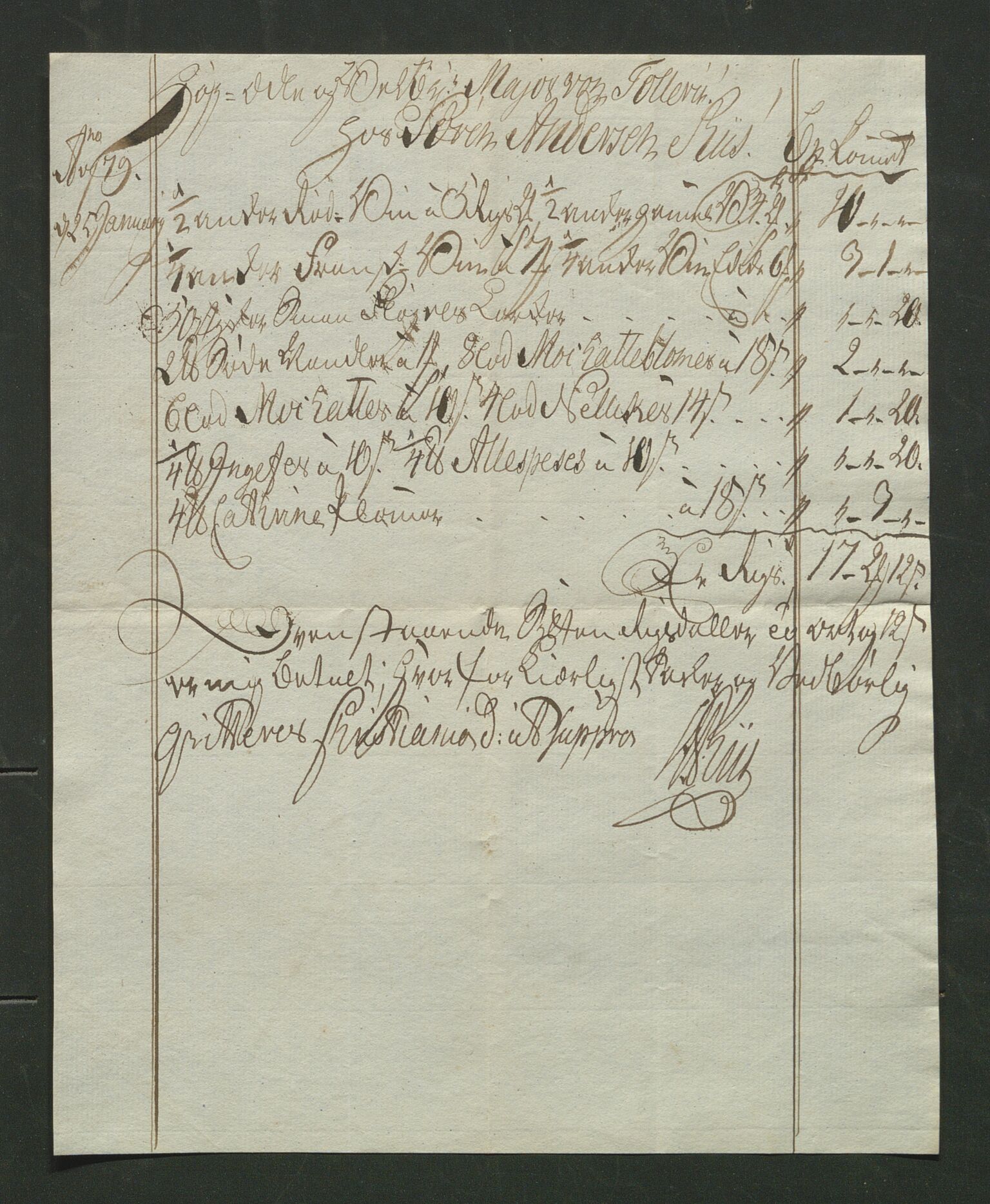 Åker i Vang, Hedmark, og familien Todderud, AV/SAH-ARK-010/R/Rb/L0001: Gjeldsbrev, regninger og kvitteringer, 1726-1829, p. 171