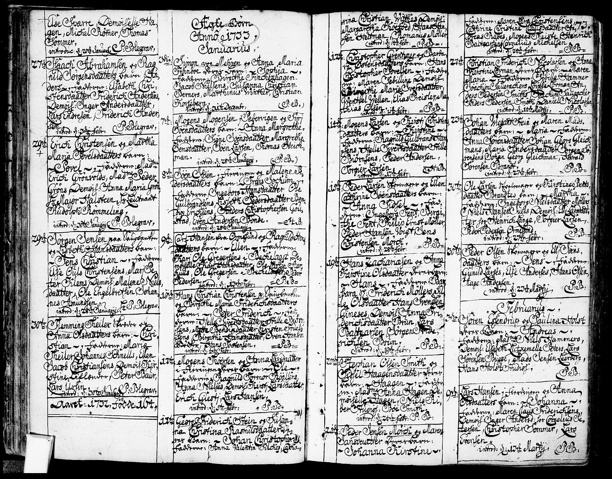 Oslo domkirke Kirkebøker, SAO/A-10752/F/Fa/L0003: Parish register (official) no. 3, 1731-1743, p. 73