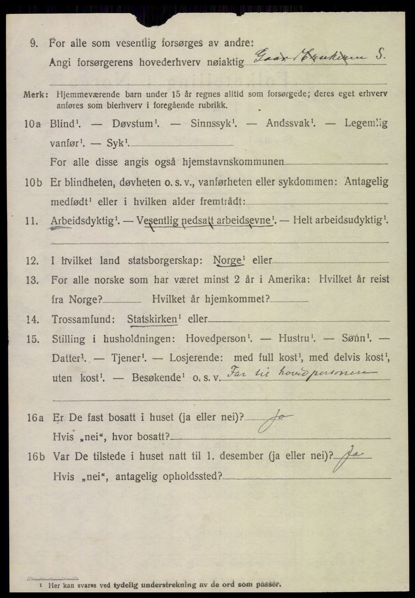 SAT, 1920 census for Veøy, 1920, p. 1670