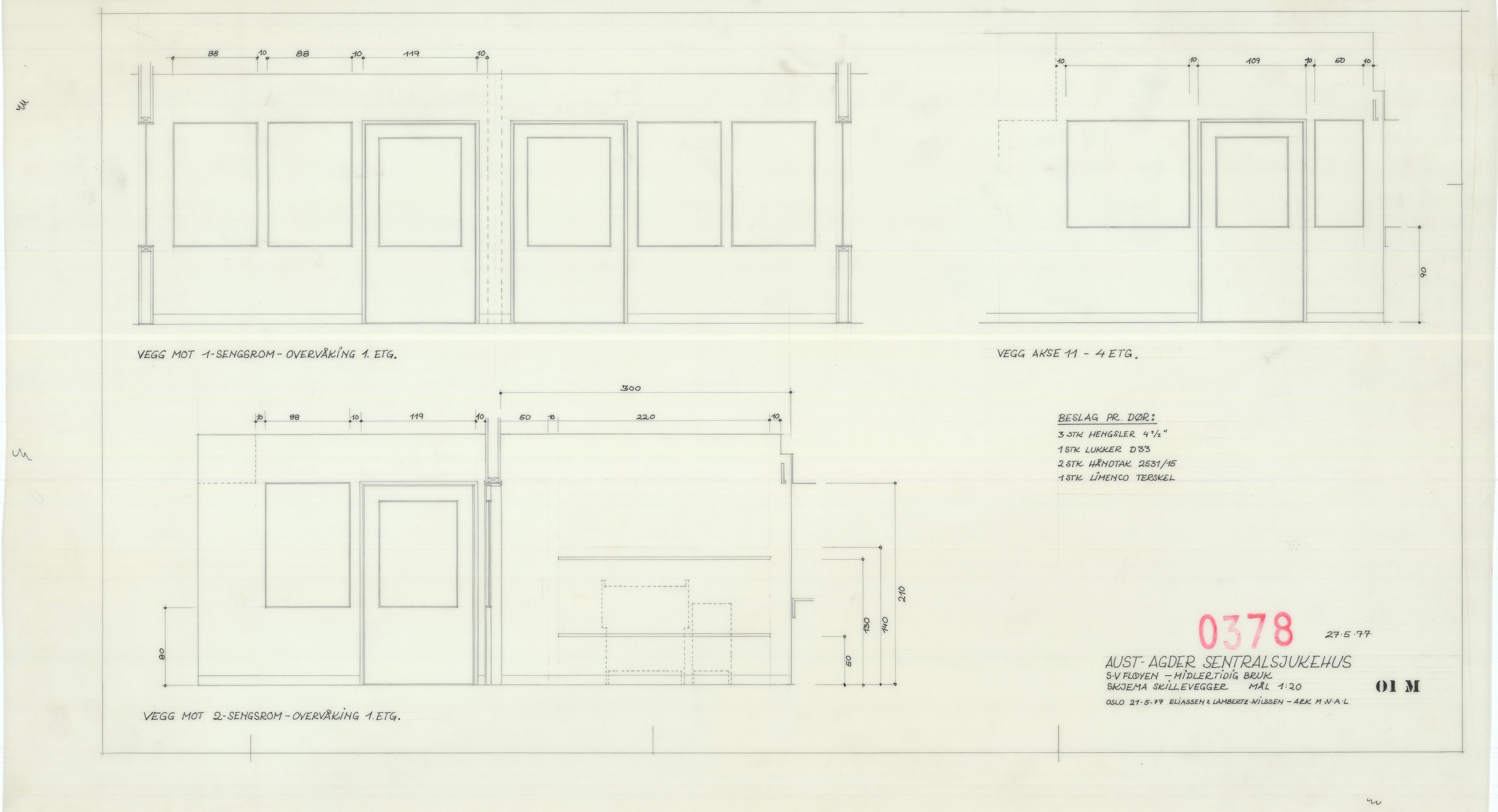 Eliassen og Lambertz-Nilssen Arkitekter, AAKS/PA-2983/T/T03/L0006: Tegningskogger 378, 1974-1978, p. 31