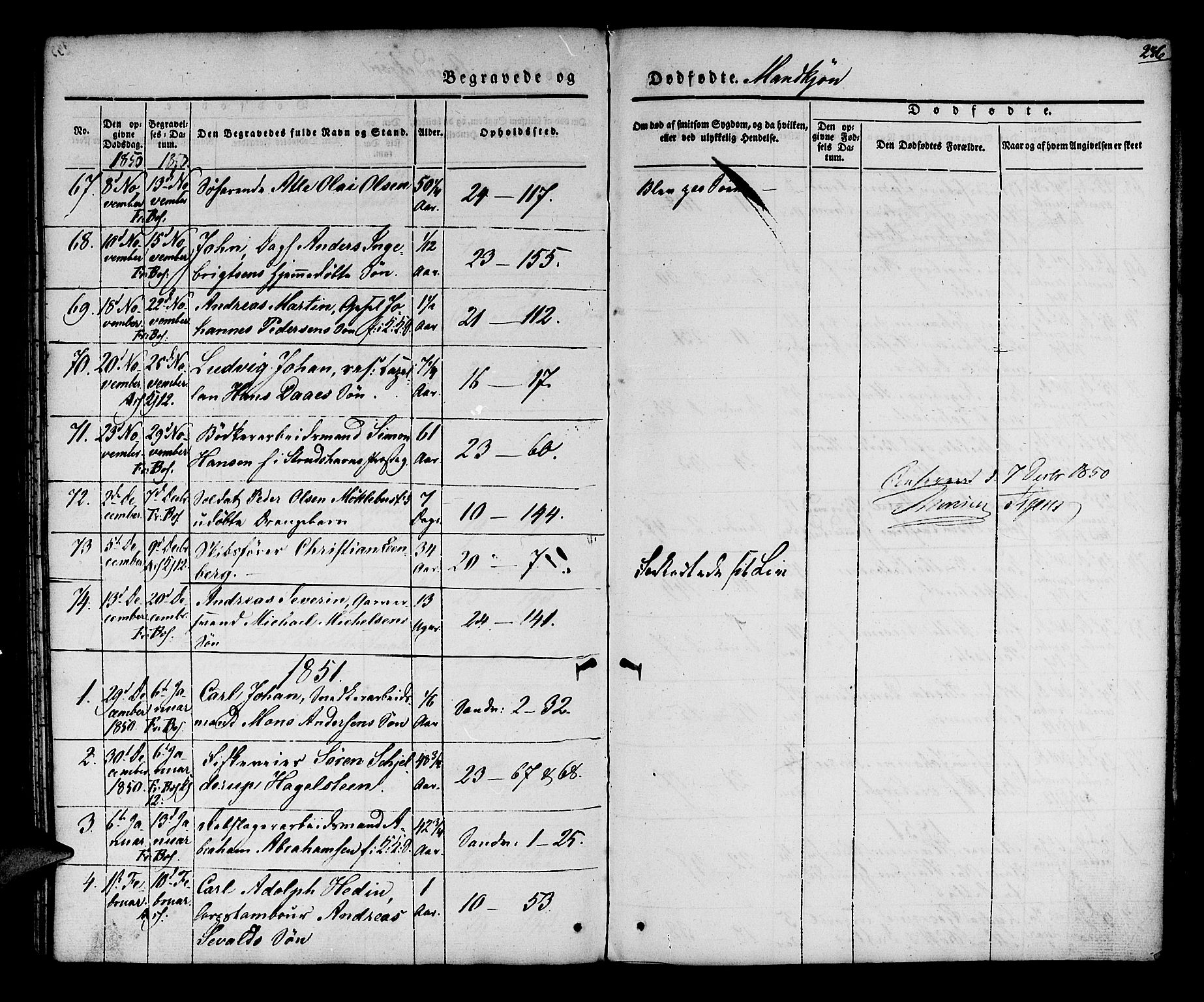 Korskirken sokneprestembete, SAB/A-76101/H/Hab: Parish register (copy) no. E 1, 1837-1851, p. 236