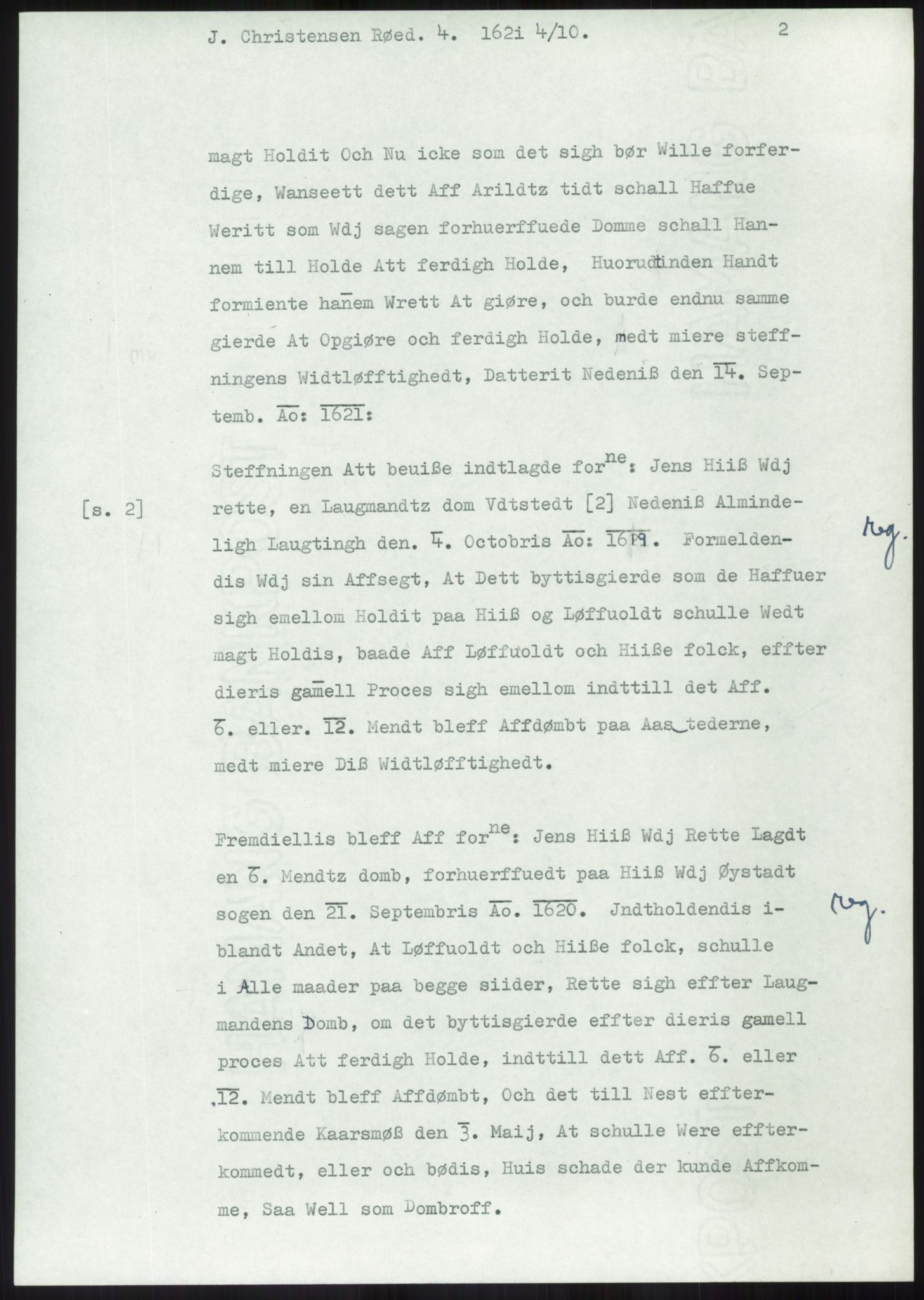 Samlinger til kildeutgivelse, Diplomavskriftsamlingen, AV/RA-EA-4053/H/Ha, p. 1788