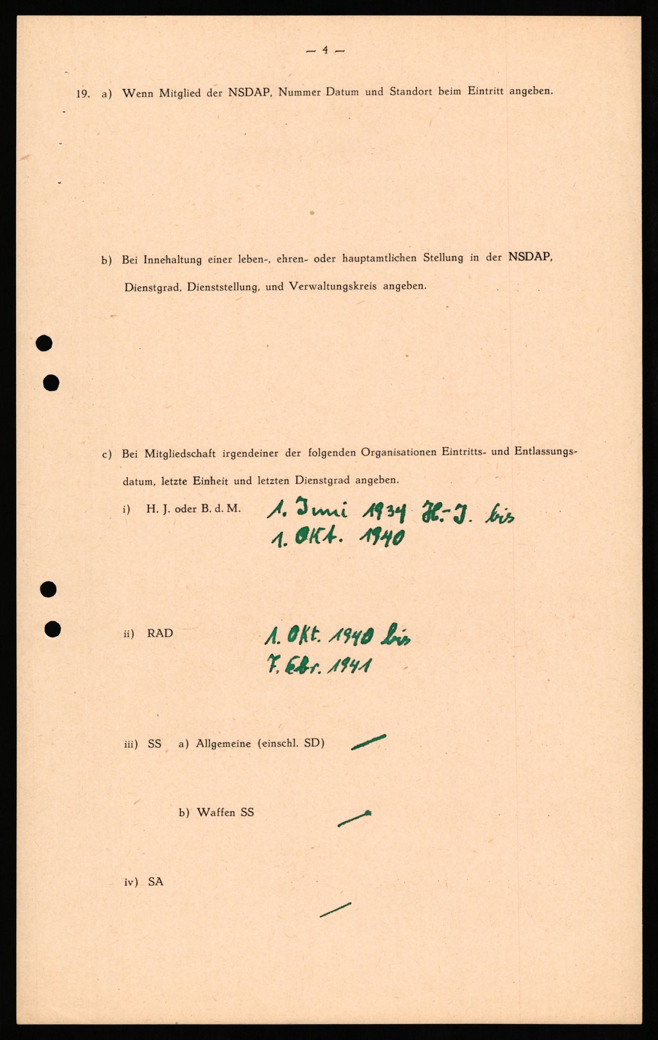 Forsvaret, Forsvarets overkommando II, AV/RA-RAFA-3915/D/Db/L0037: CI Questionaires. Tyske okkupasjonsstyrker i Norge. Tyskere., 1945-1946, p. 481