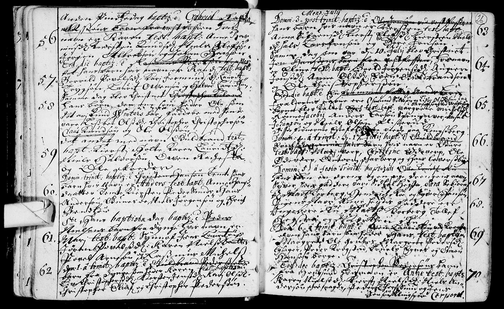 Eiker kirkebøker, SAKO/A-4/F/Fa/L0002: Parish register (official) no. I 2, 1705-1724, p. 26