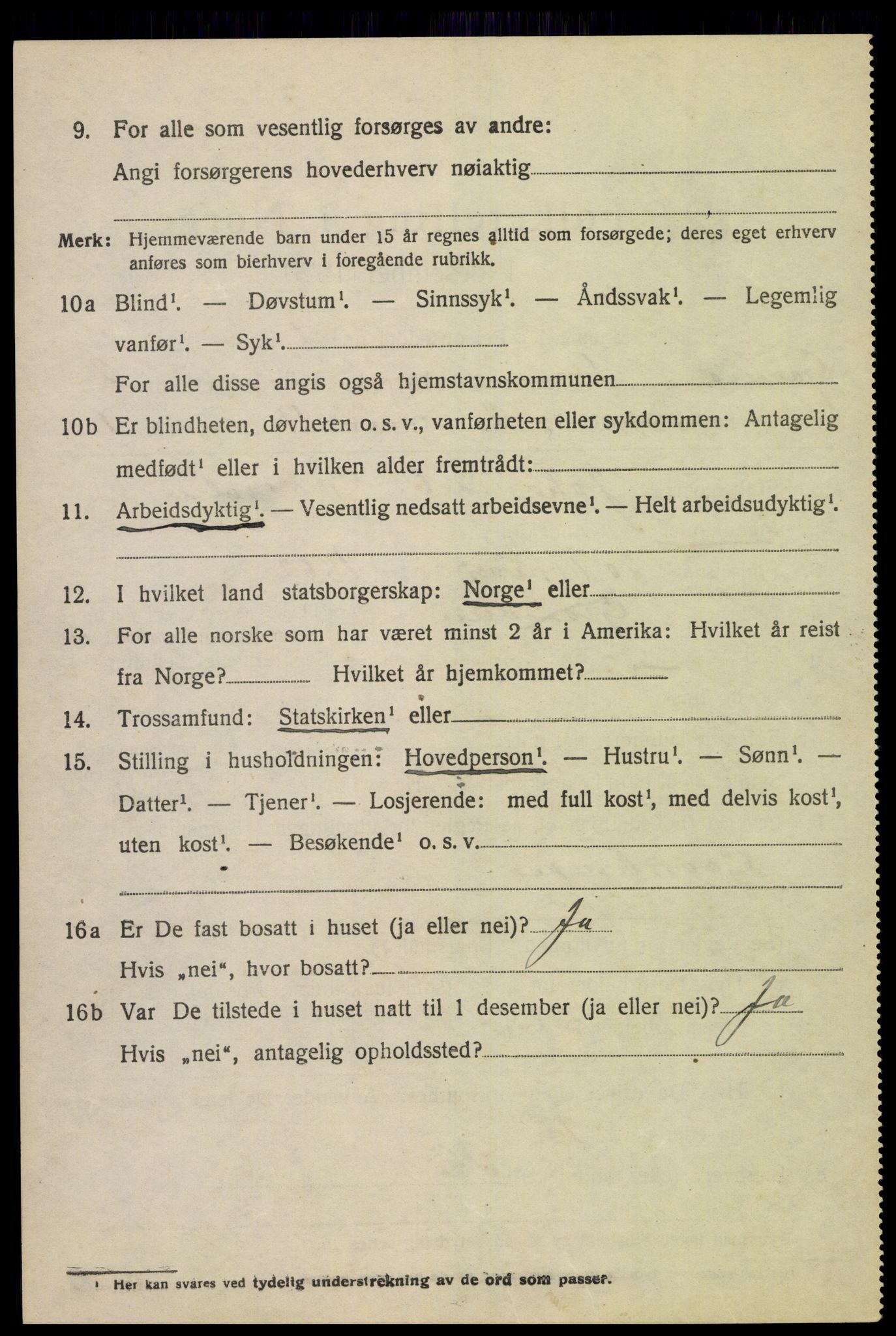 SAH, 1920 census for Lom, 1920, p. 1781