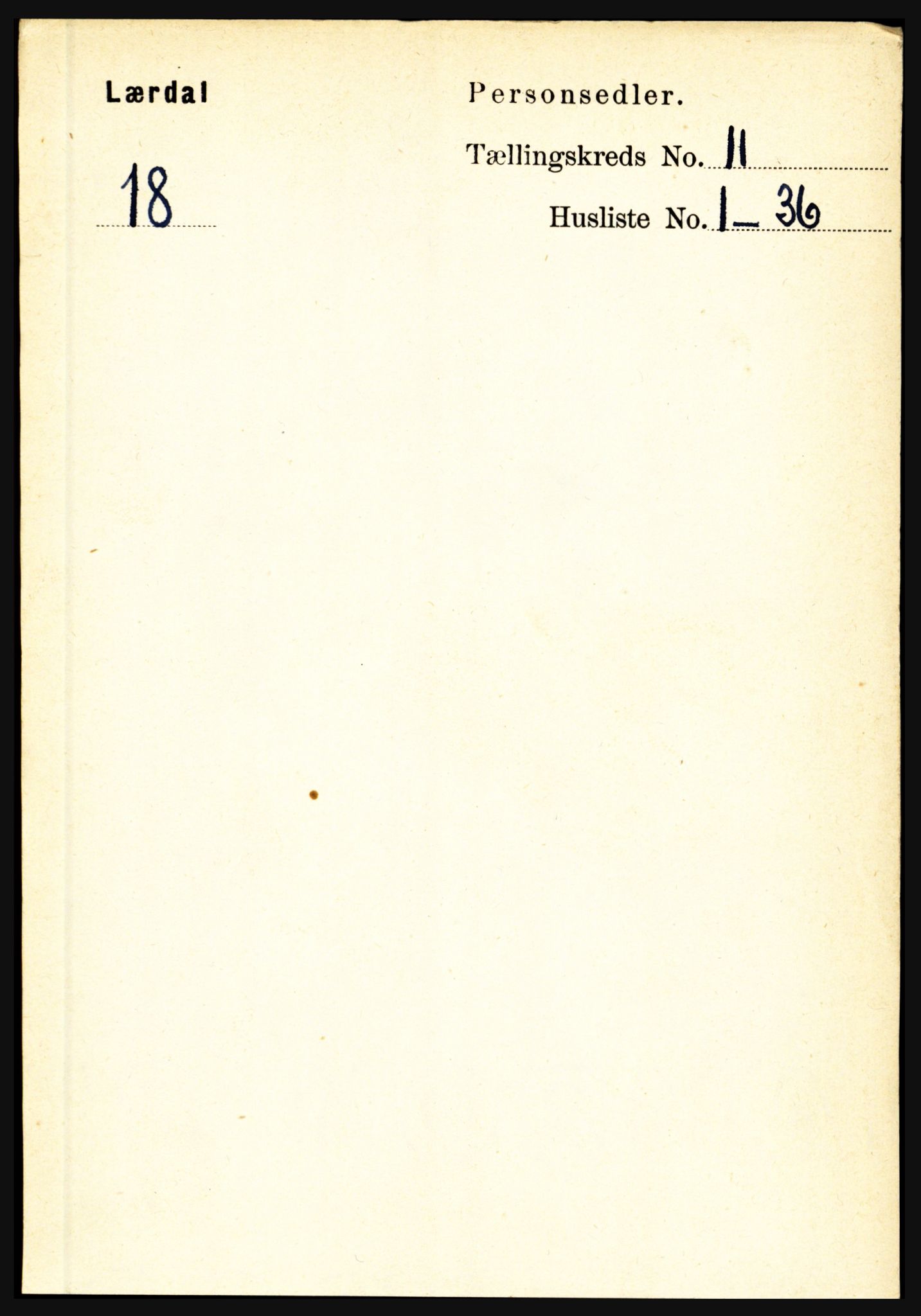 RA, 1891 census for 1422 Lærdal, 1891, p. 2163