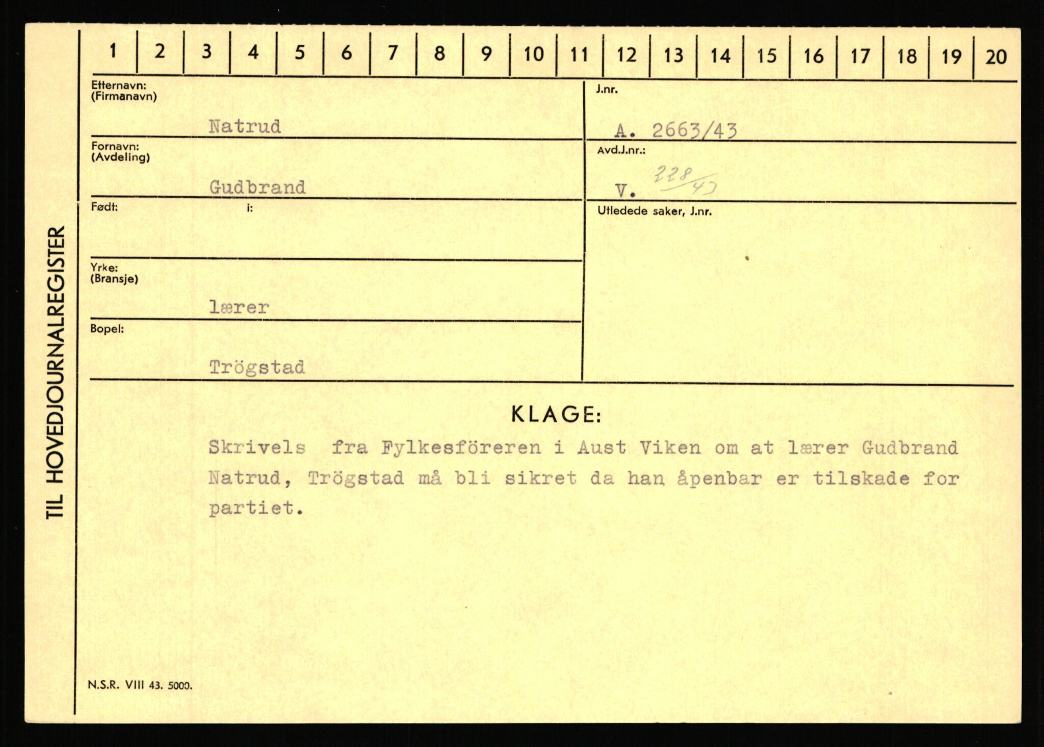 Statspolitiet - Hovedkontoret / Osloavdelingen, AV/RA-S-1329/C/Ca/L0011: Molberg - Nøstvold, 1943-1945, p. 1911