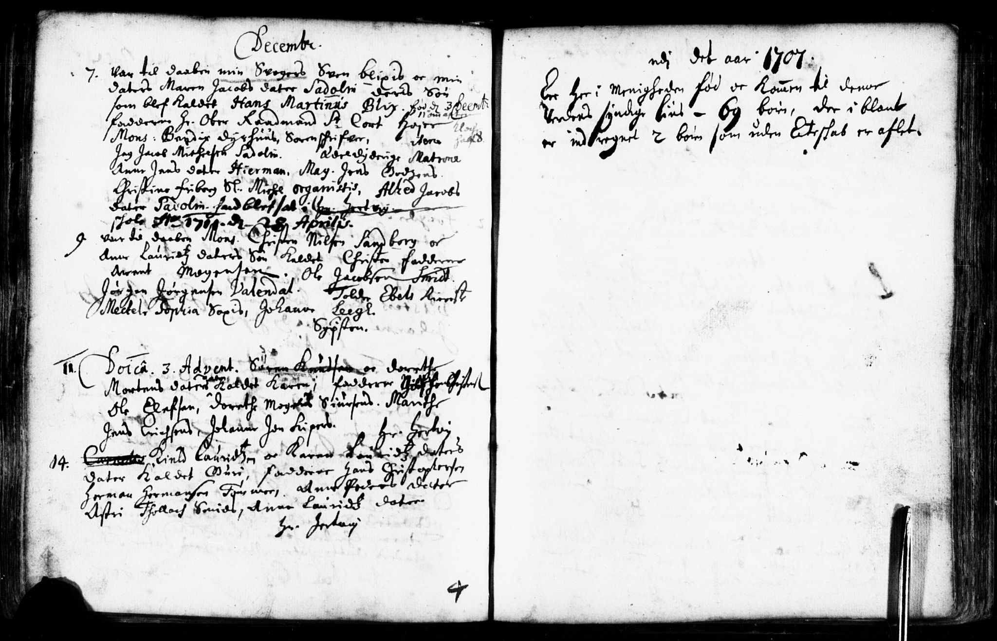 Domkirken sokneprestkontor, AV/SAST-A-101812/001/30/30BB/L0001: Parish register (copy) no. B 1, 1688-1714